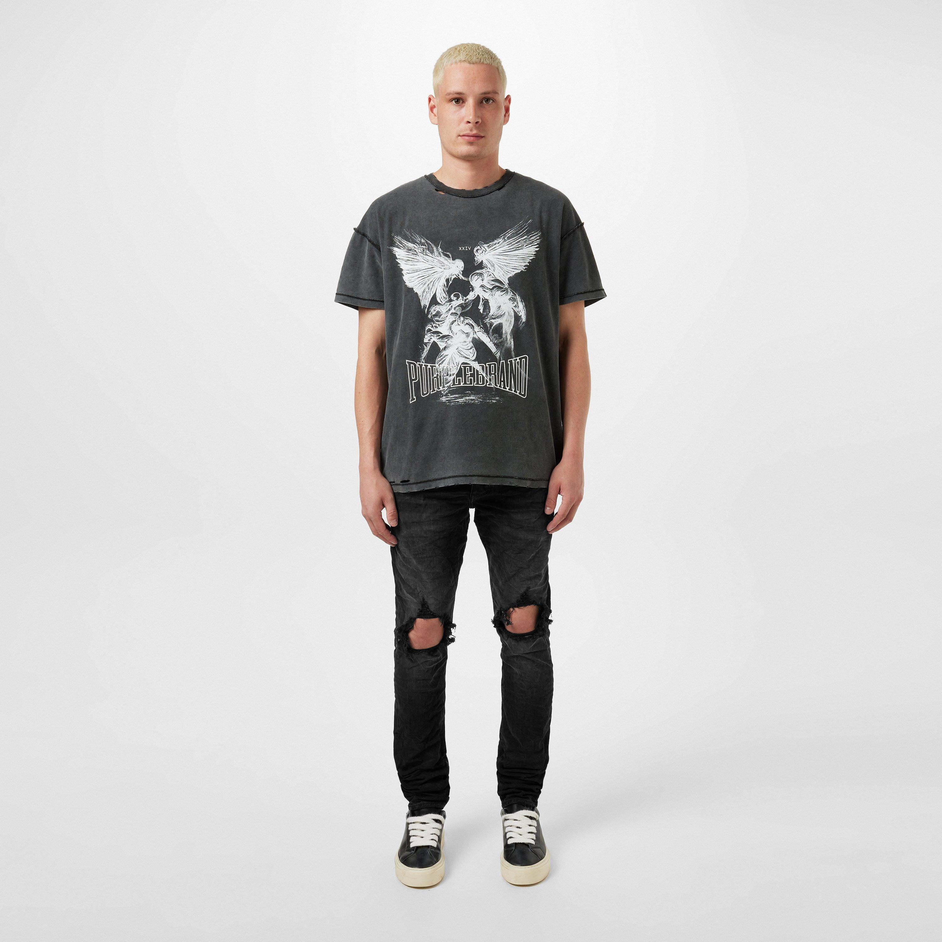 Black Blowout - Purple Brand - Mid Rise Distressed Jeans - 6