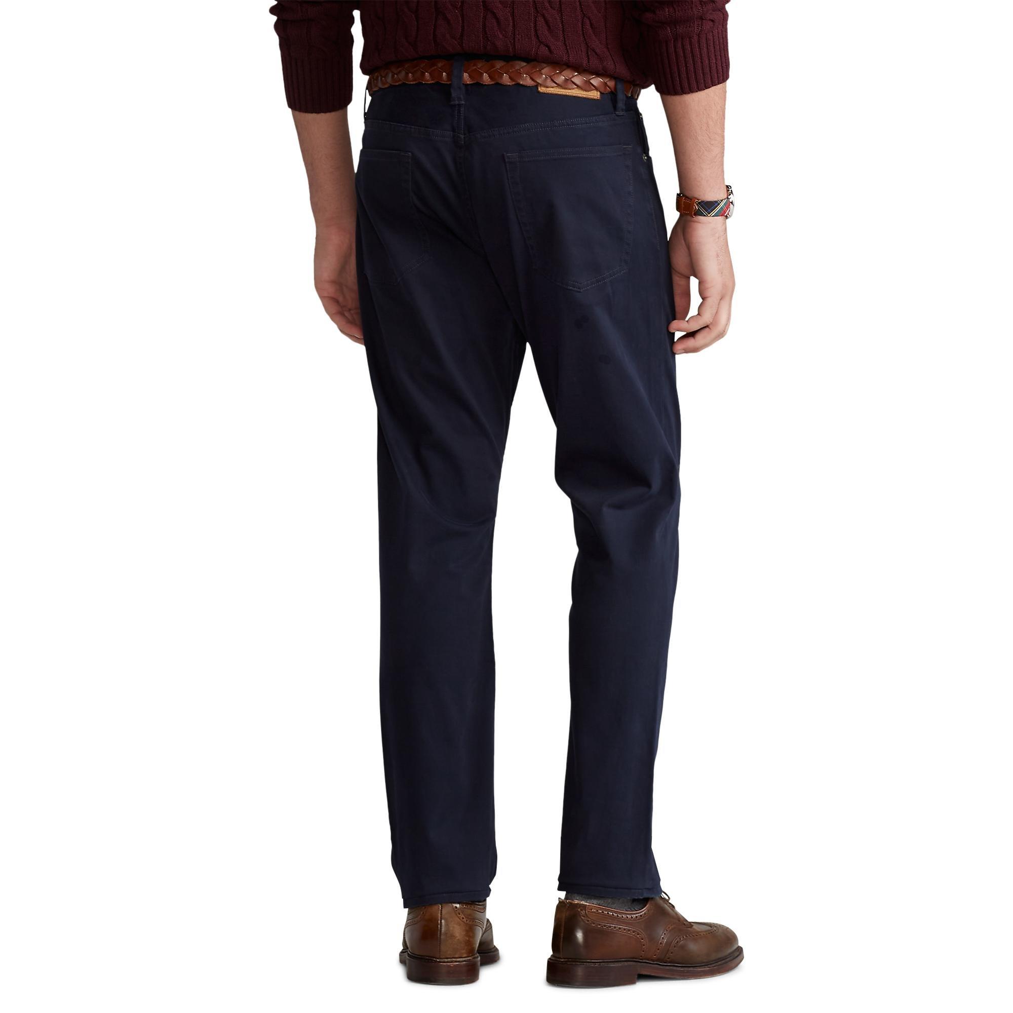 CollectionNavy - Polo Ralph Lauren - Varick 5 Pocket Trousers - 4