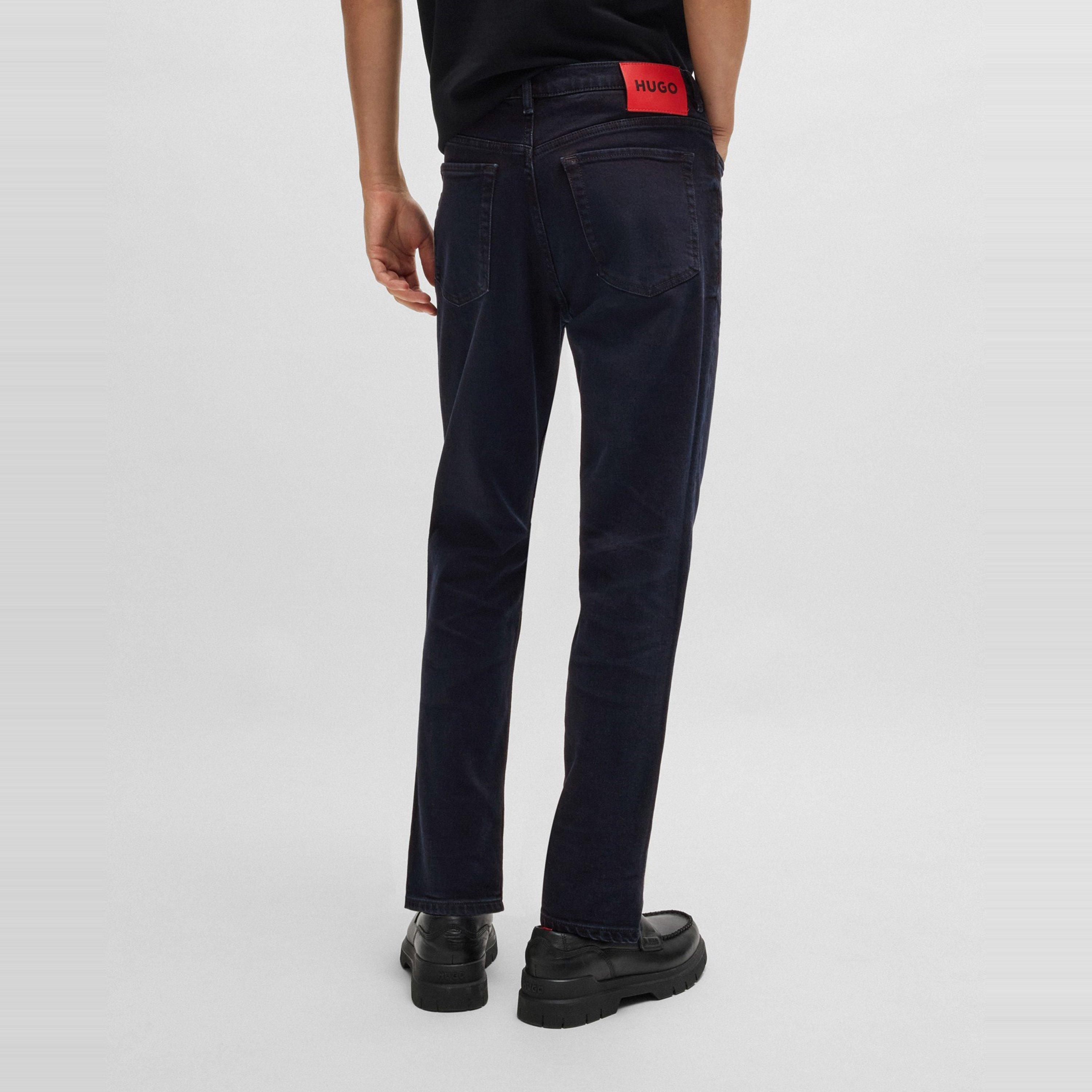 Dark Blue - Hugo - Men's Tapered Jeans - 4