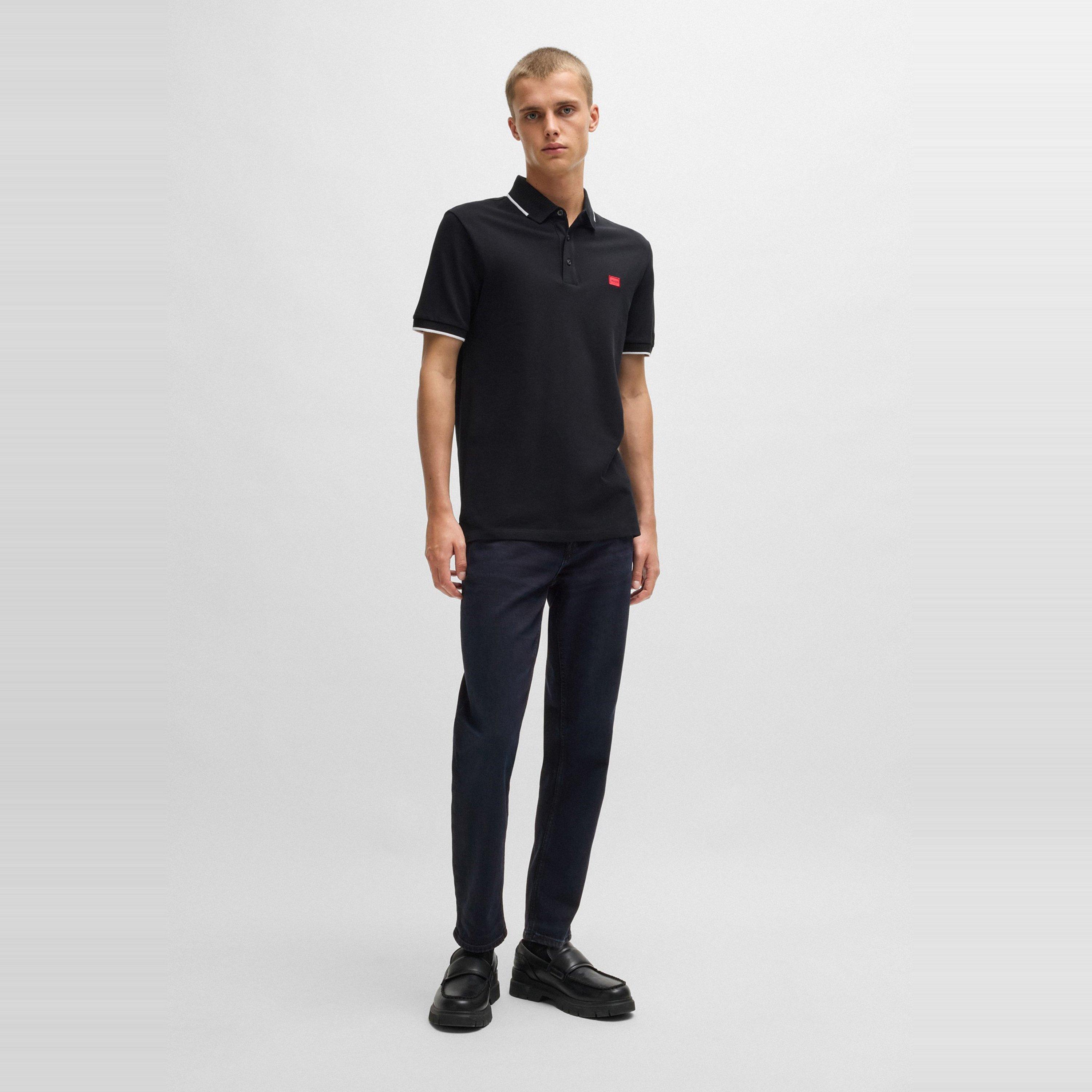 Dark Blue - Hugo - Men's Tapered Jeans - 6