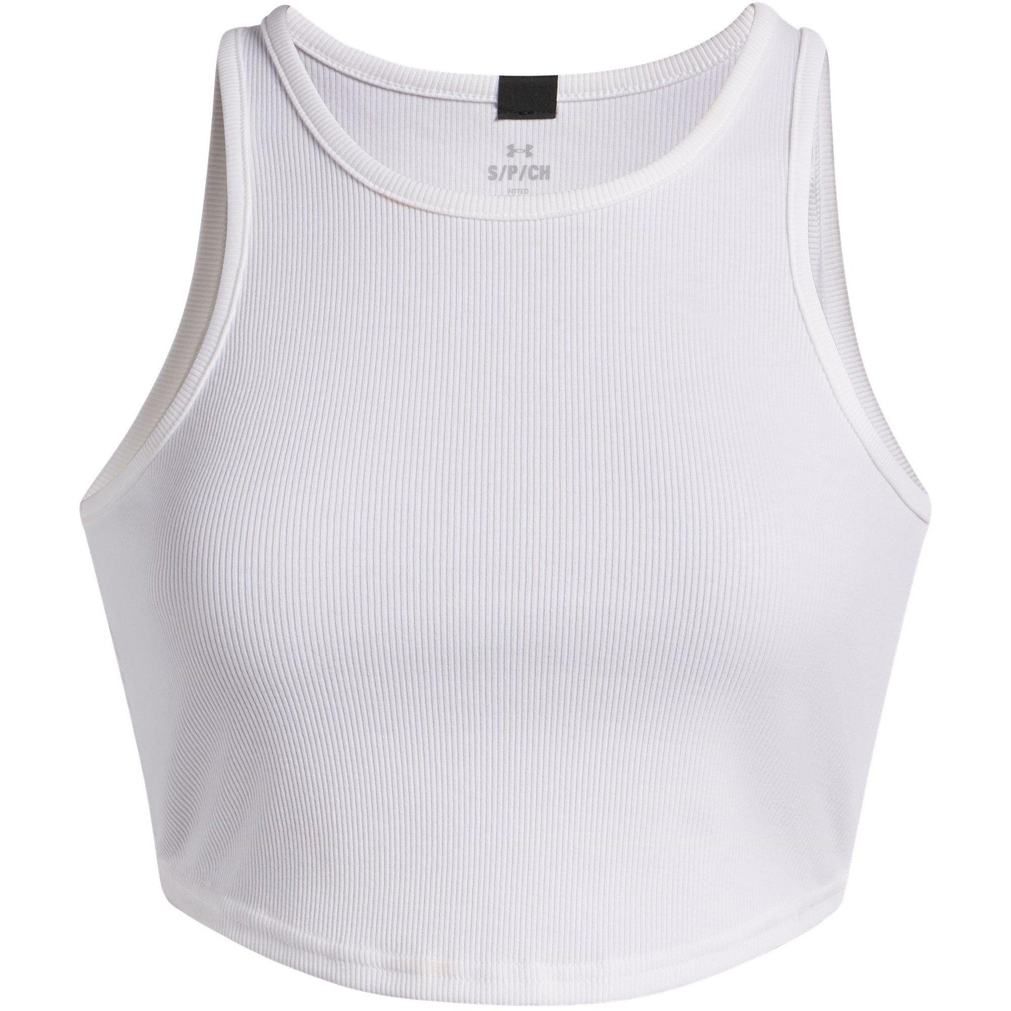 White - Under Armour - Women's Rival Rib Vest - 1