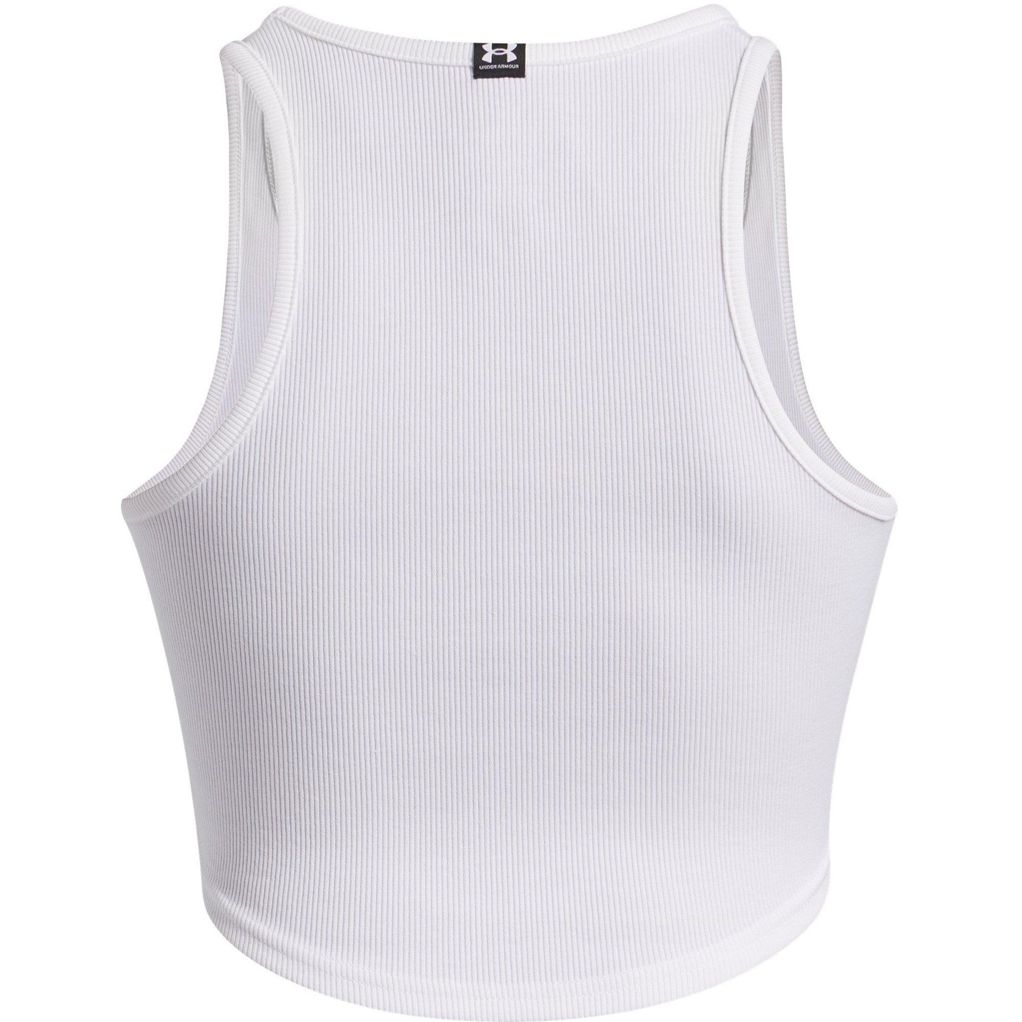 White - Under Armour - Women's Rival Rib Vest - 2