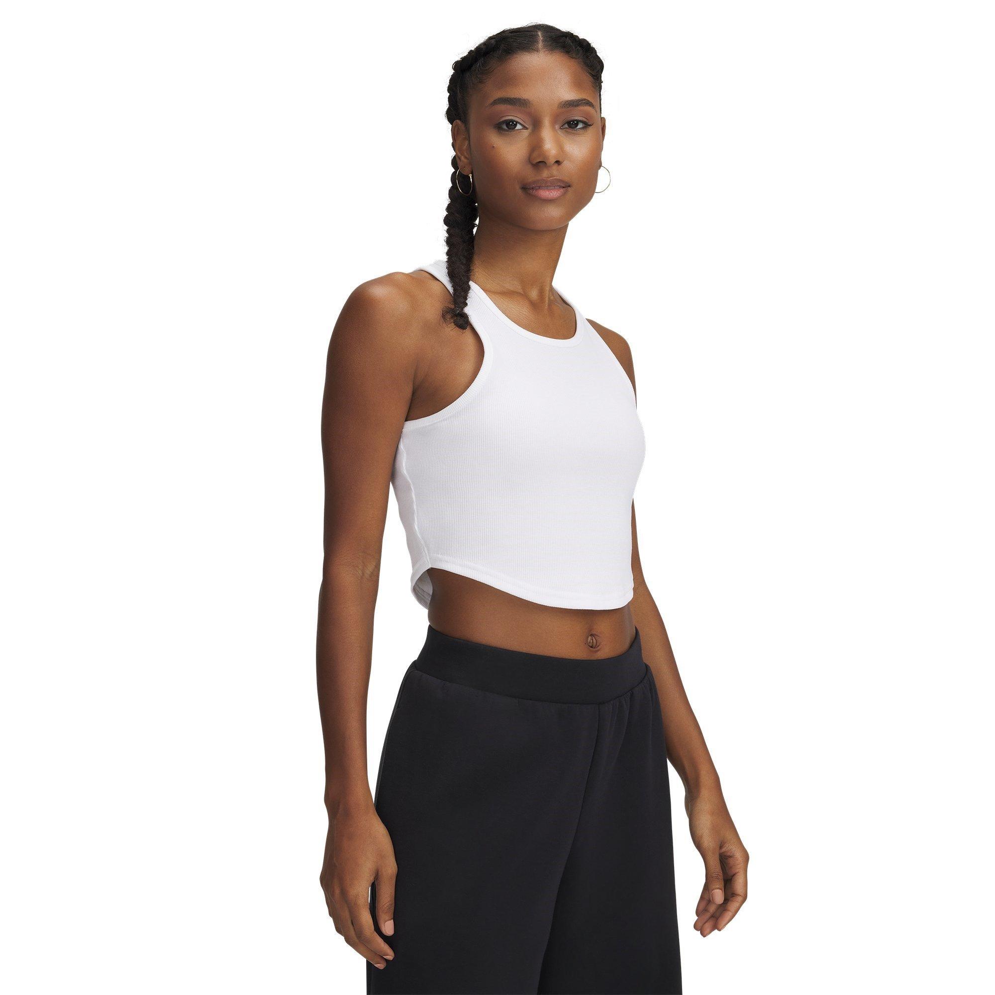 White - Under Armour - Women's Rival Rib Vest - 3