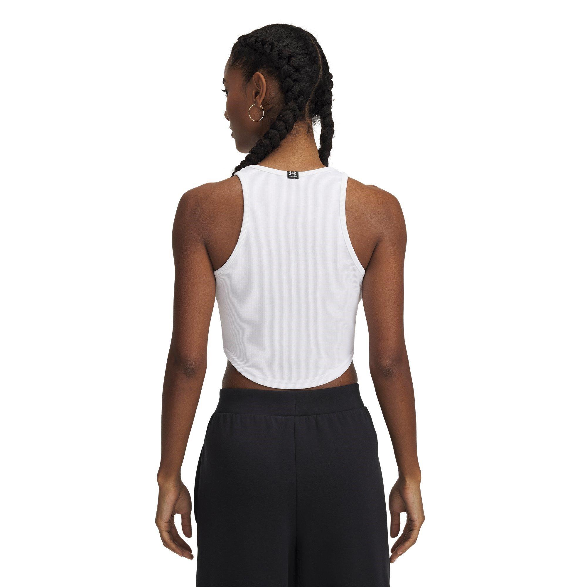 White - Under Armour - Women's Rival Rib Vest - 4