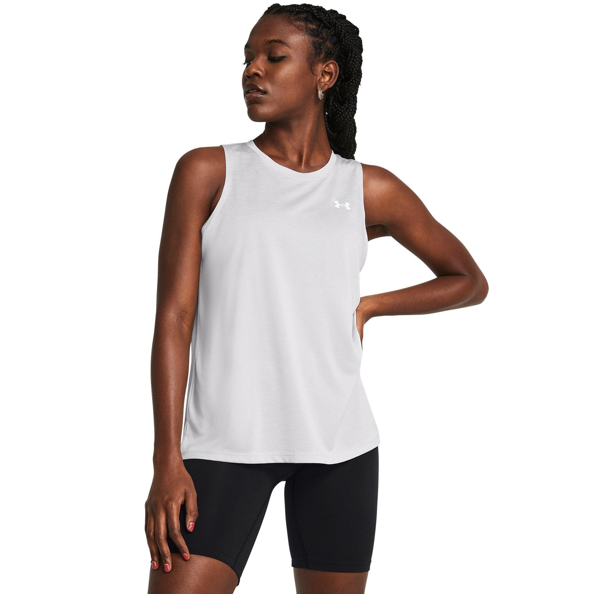 Halo Gray/White - Under Armour - Under Armour Tech Tank Twist Vest Womens - 3