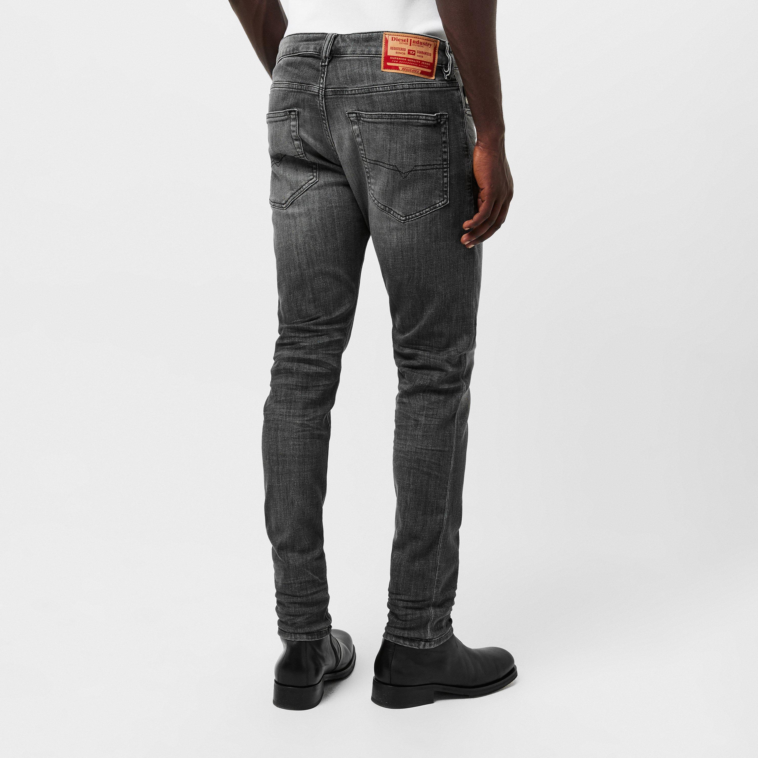 Light Grey - Diesel - D Luster Slim Jeans - 4