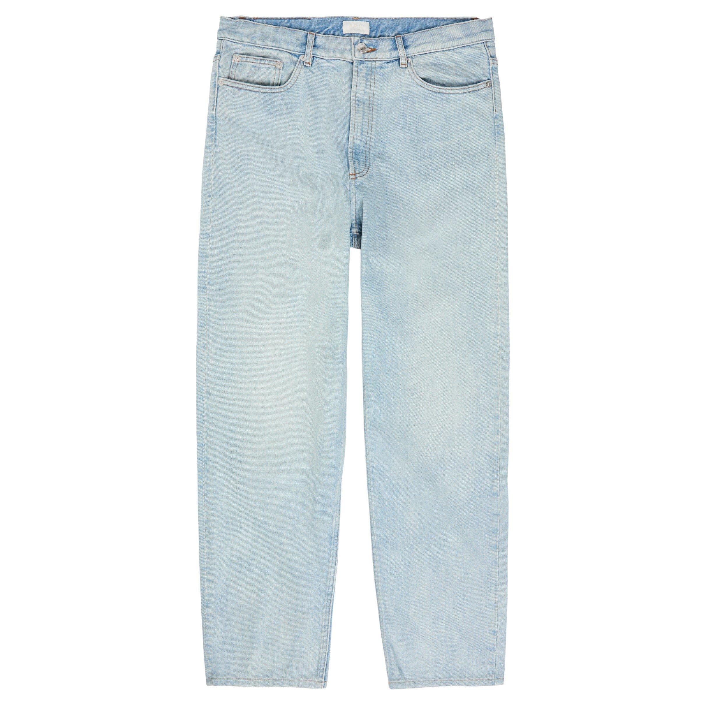 LIGHT BLUE - APC - Men's Cotton Distressed Straight Leg Jeans - 1
