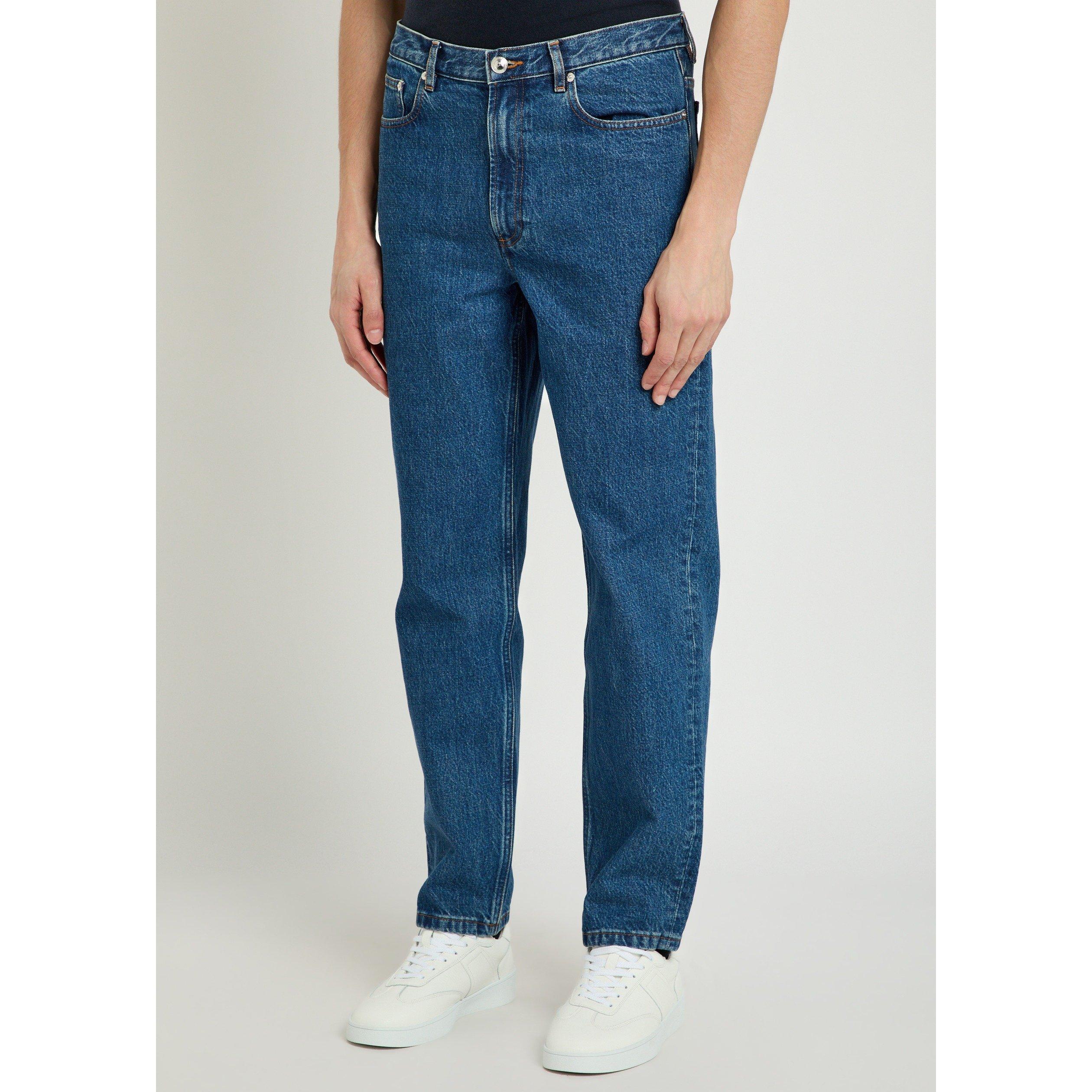 MID BLU - APC - Men's Martin Cotton High-Rise Slim-Fit Jeans - 2