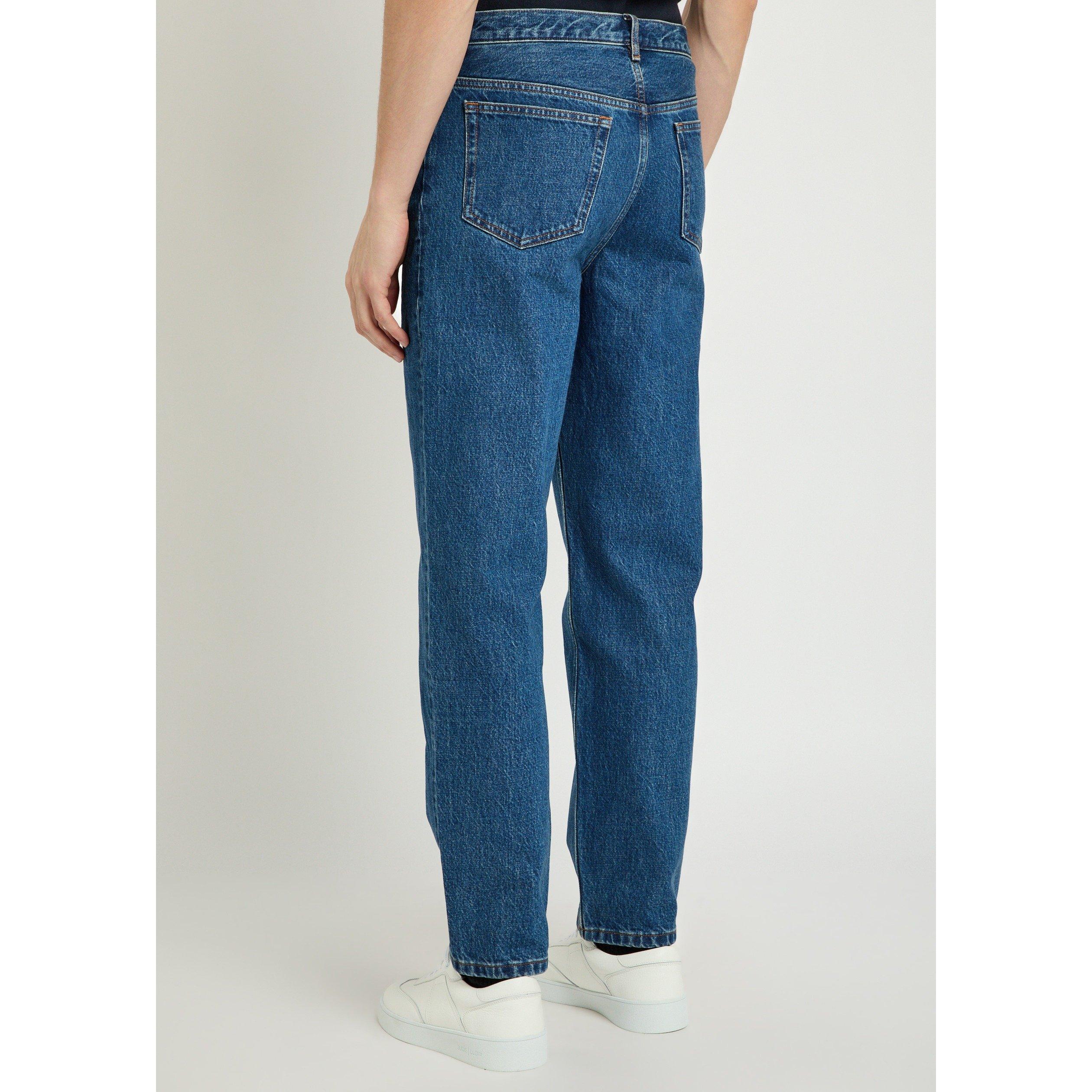 MID BLU - APC - Men's Martin Cotton High-Rise Slim-Fit Jeans - 3