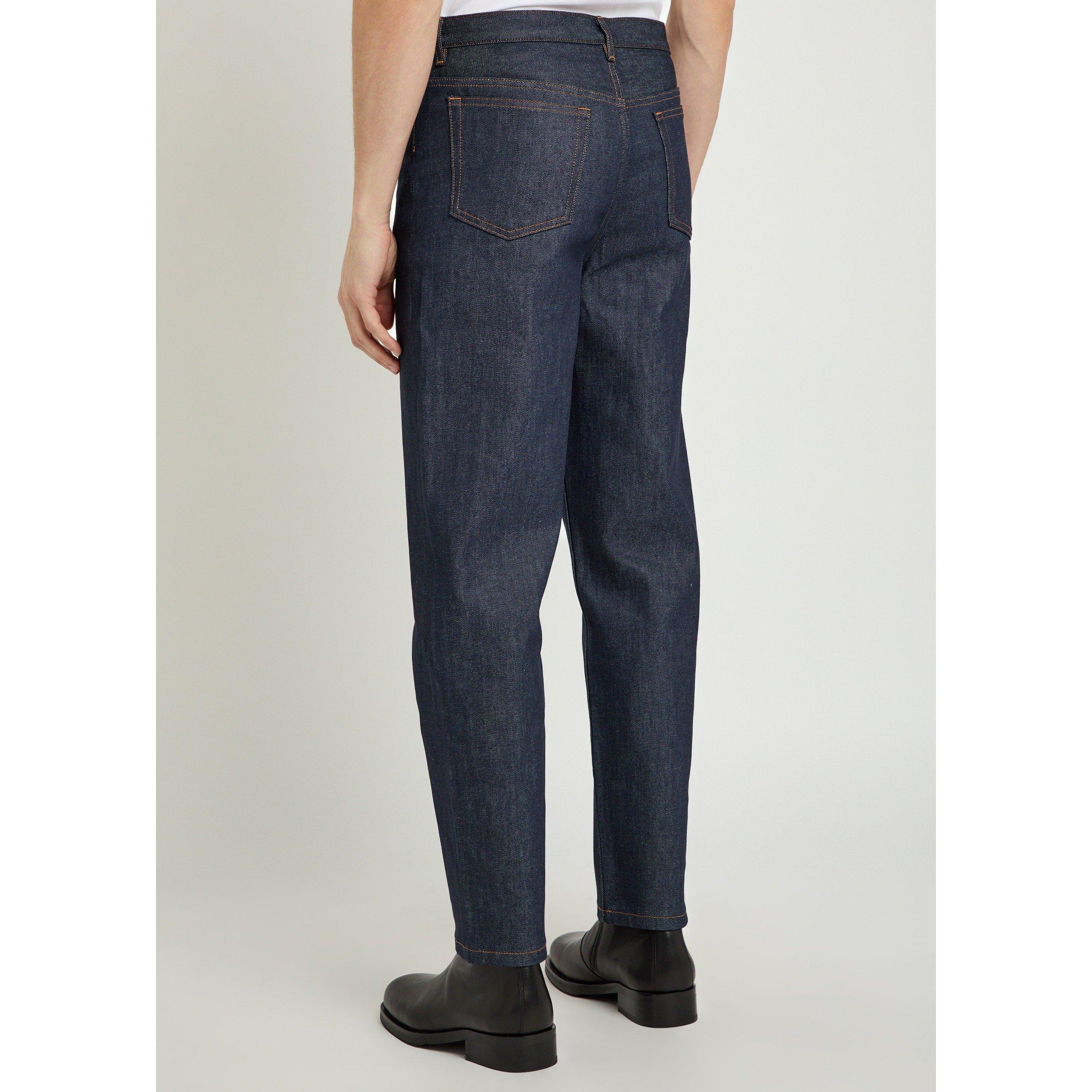 INDIGO - APC - Men's Martin Indigo Straight Leg Cotton Jeans - 3