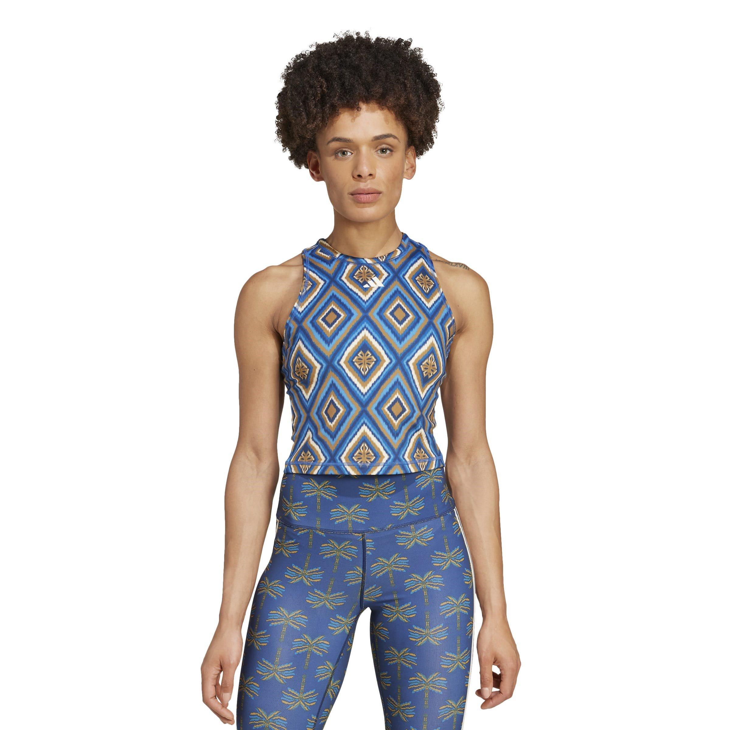 Idgo/Mrne/Crm - adidas - Farm Rio Training Tank Top Womens - 2