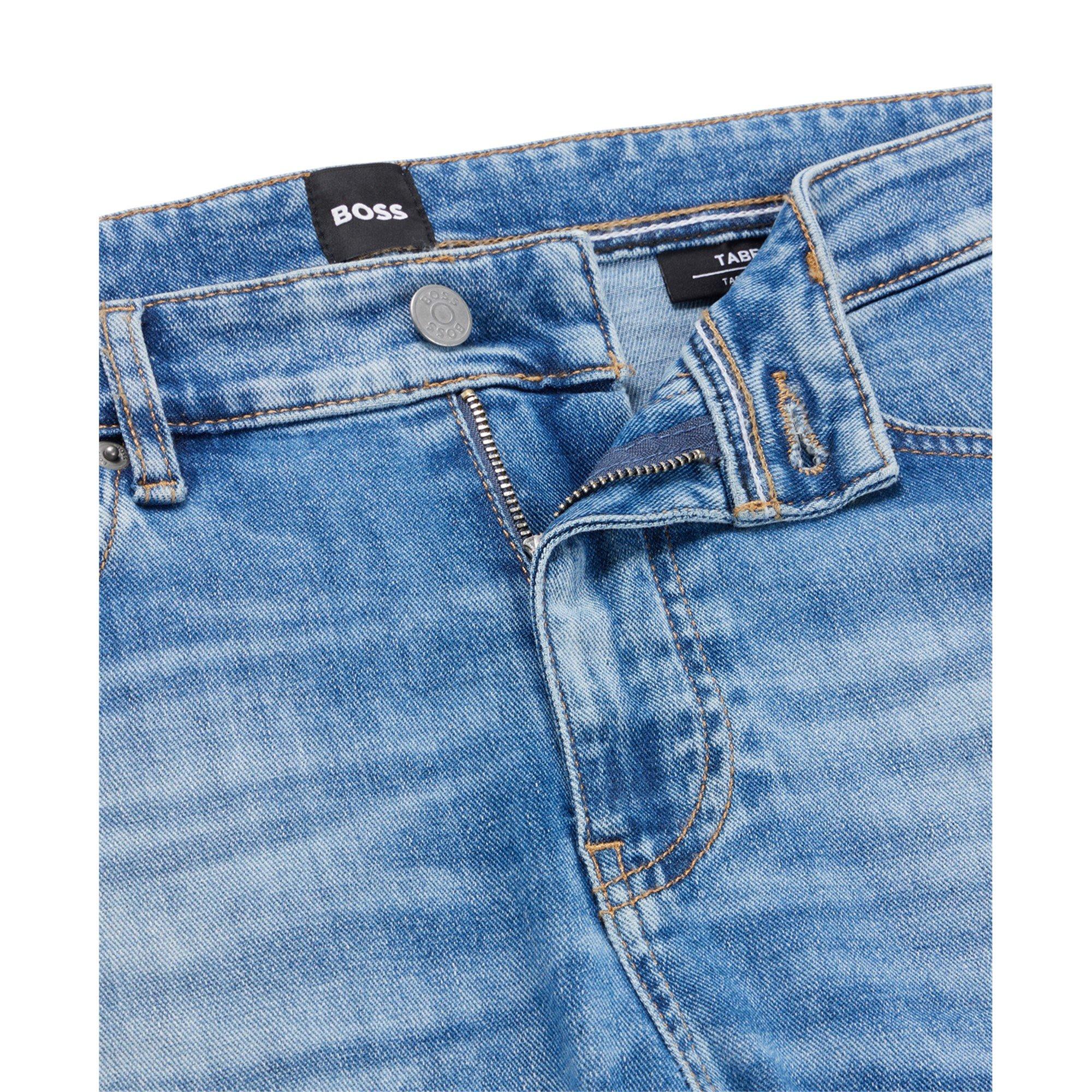 Turq/Aqua - Boss - Men's Taber Tapered Fit Jeans - 6