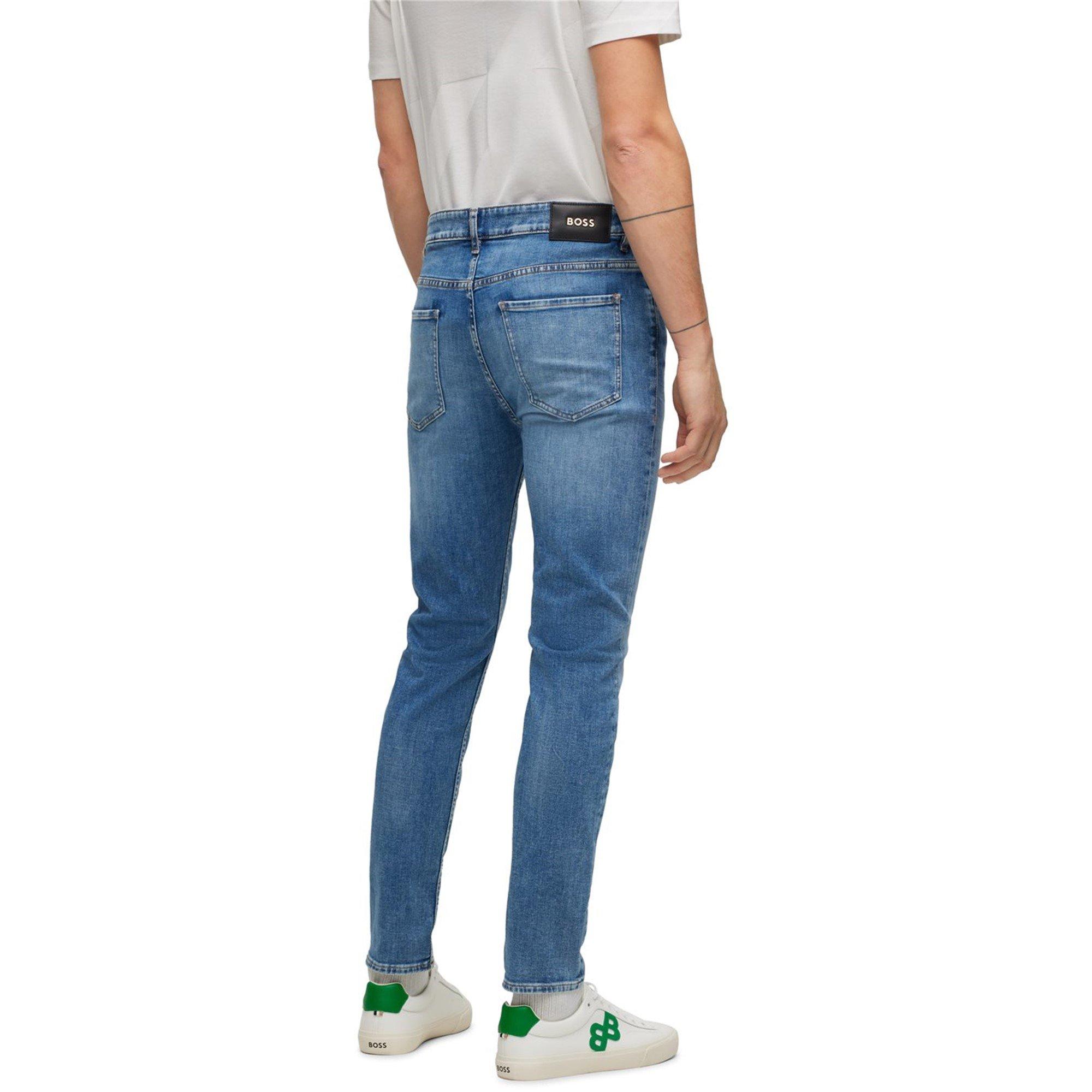 Turq/Aqua - Boss - Men's Taber Tapered Fit Jeans - 3