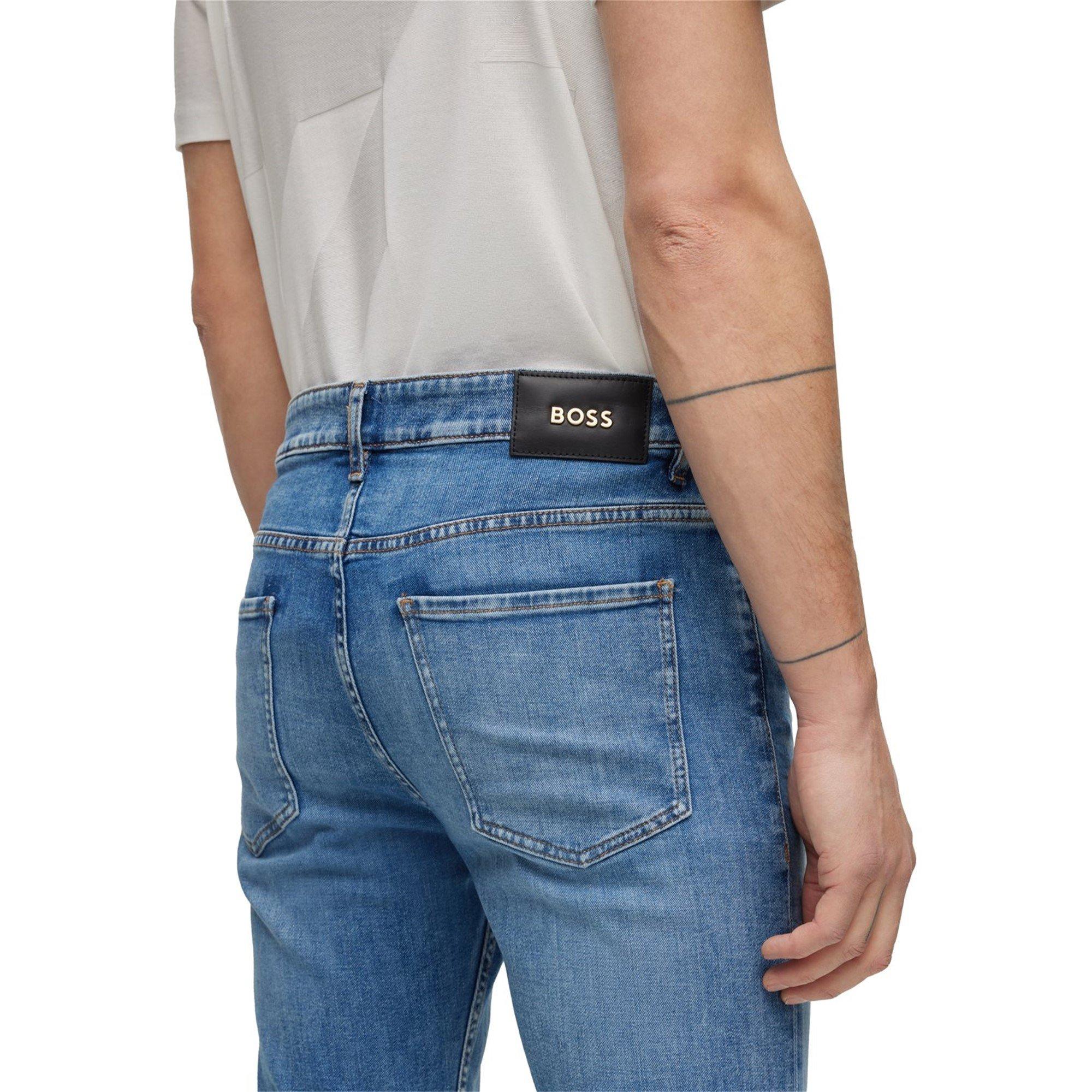 Turq/Aqua - Boss - Men's Taber Tapered Fit Jeans - 4