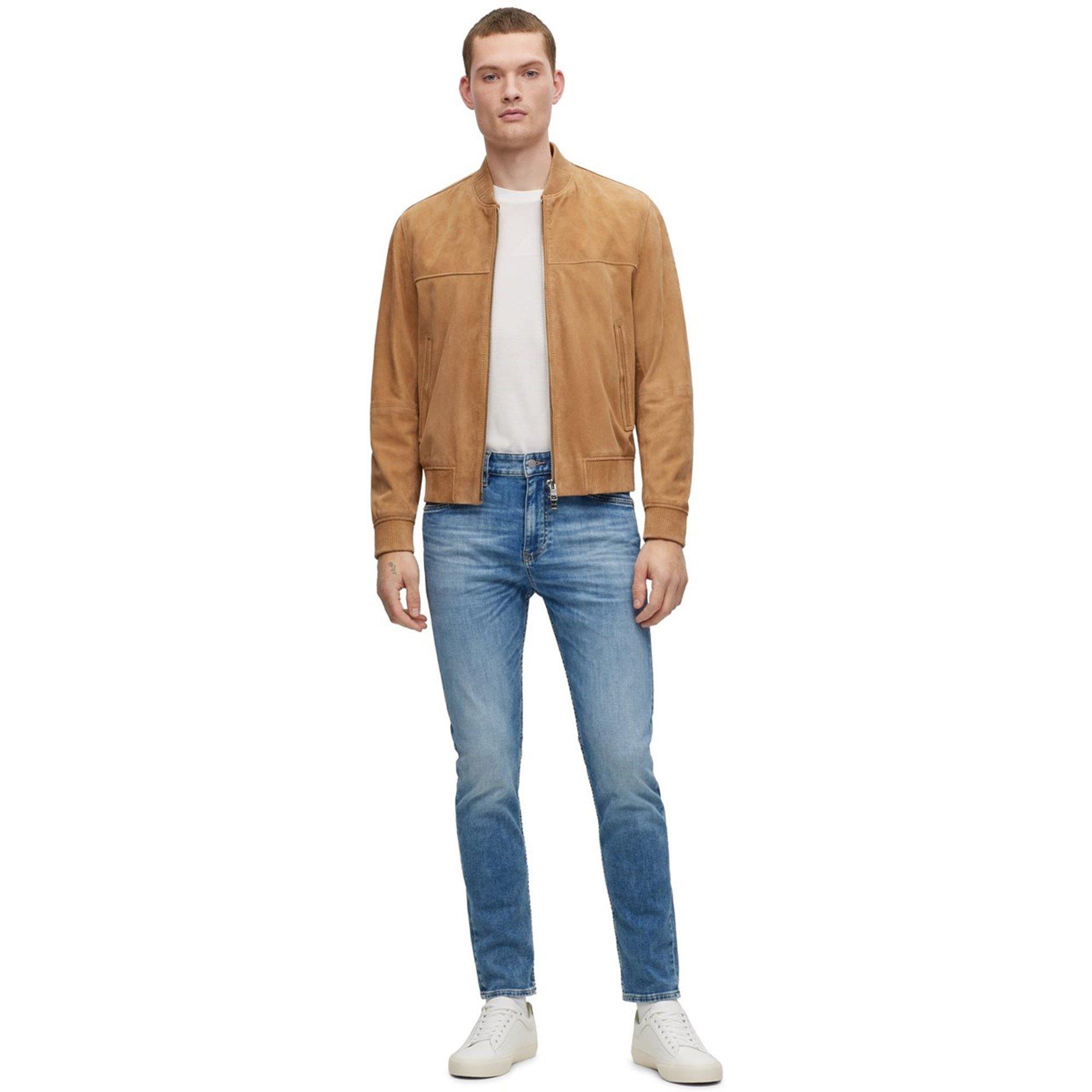 Turq/Aqua - Boss - Men's Taber Tapered Fit Jeans - 5