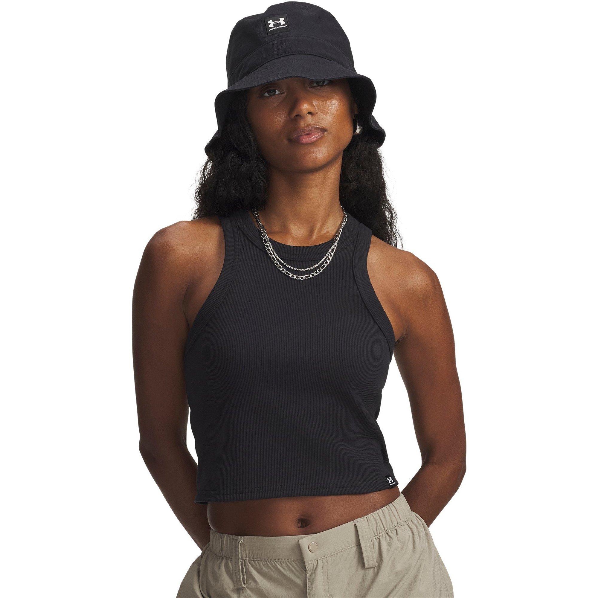 Black/White - Under Armour - Ribbed Tank Ld62 - 1