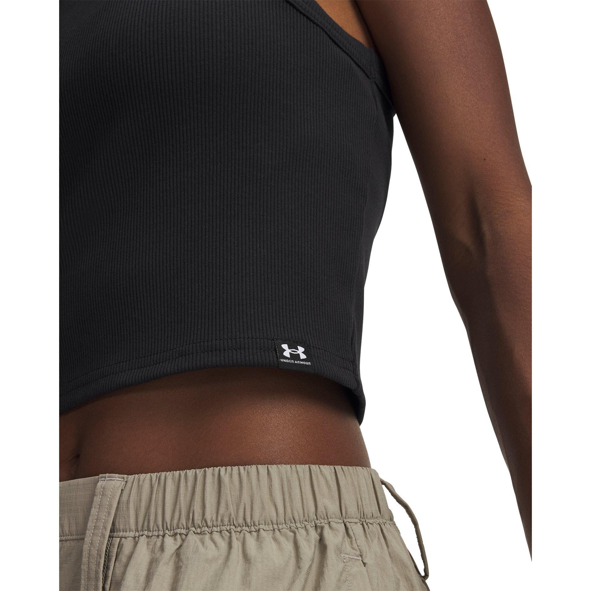 Black/White - Under Armour - Ribbed Tank Ld62 - 3
