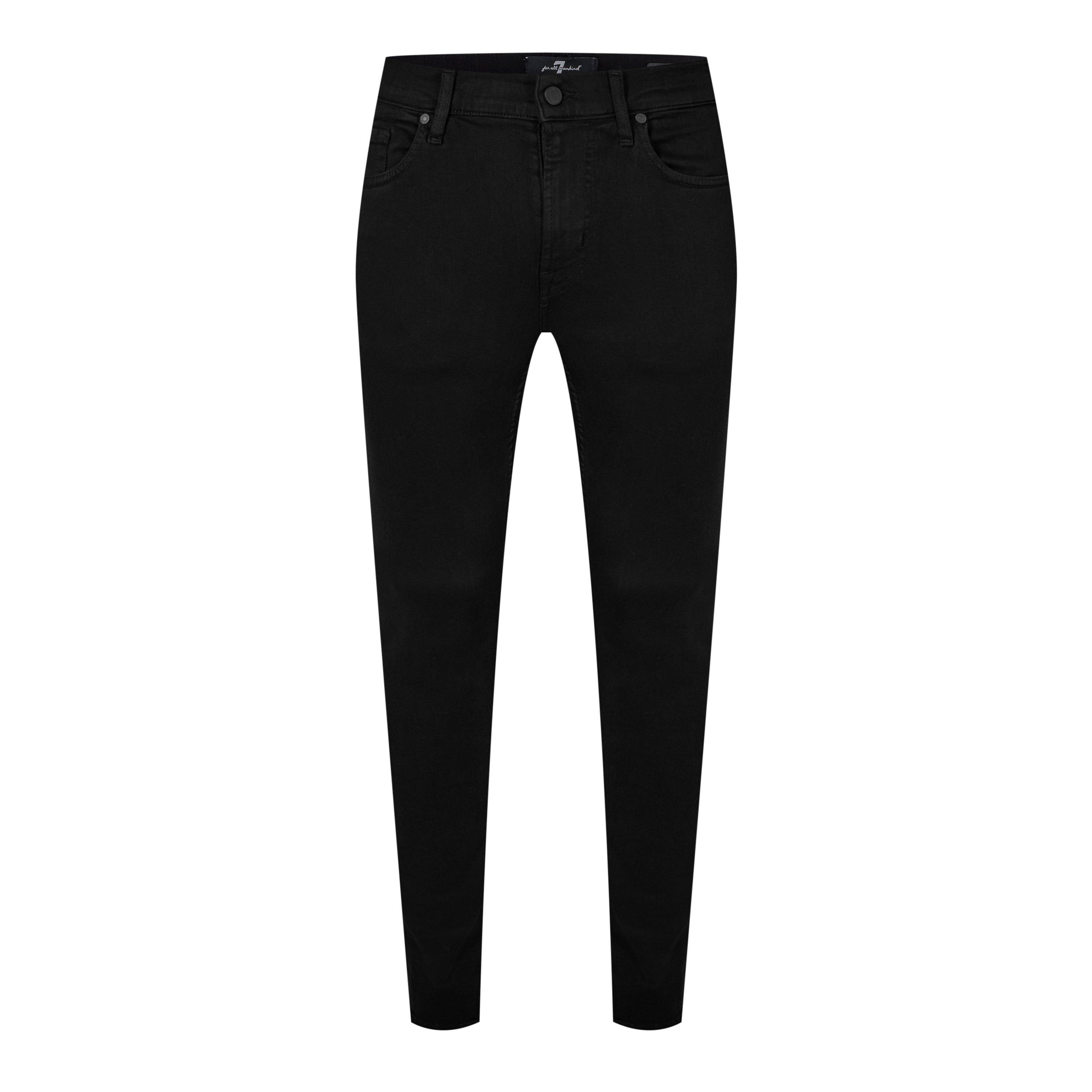 Black - 7 For All Mankind - Men's Tapered Jeans - 1