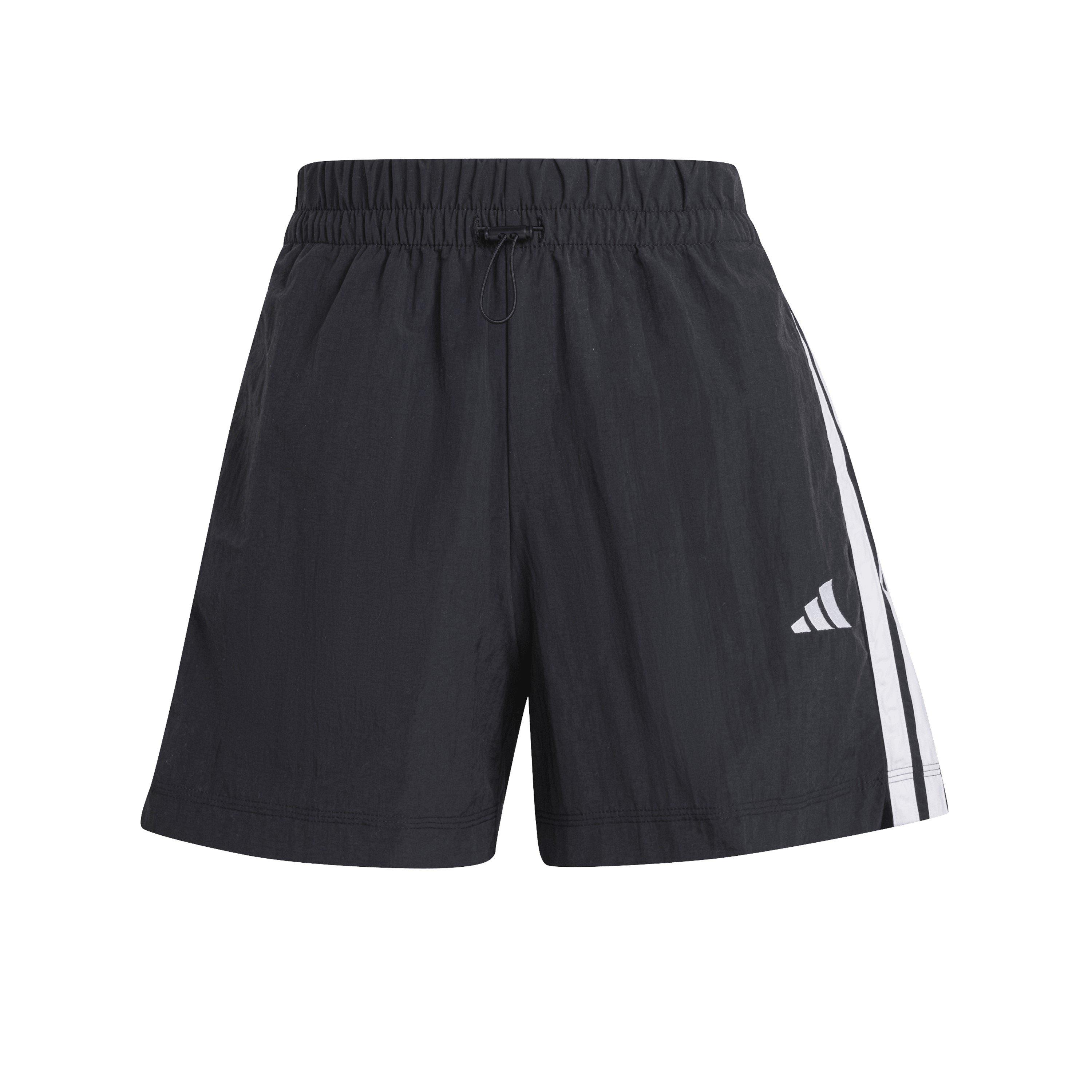 Black/White - adidas - Women's Woven Tracksuit Shorts - 1