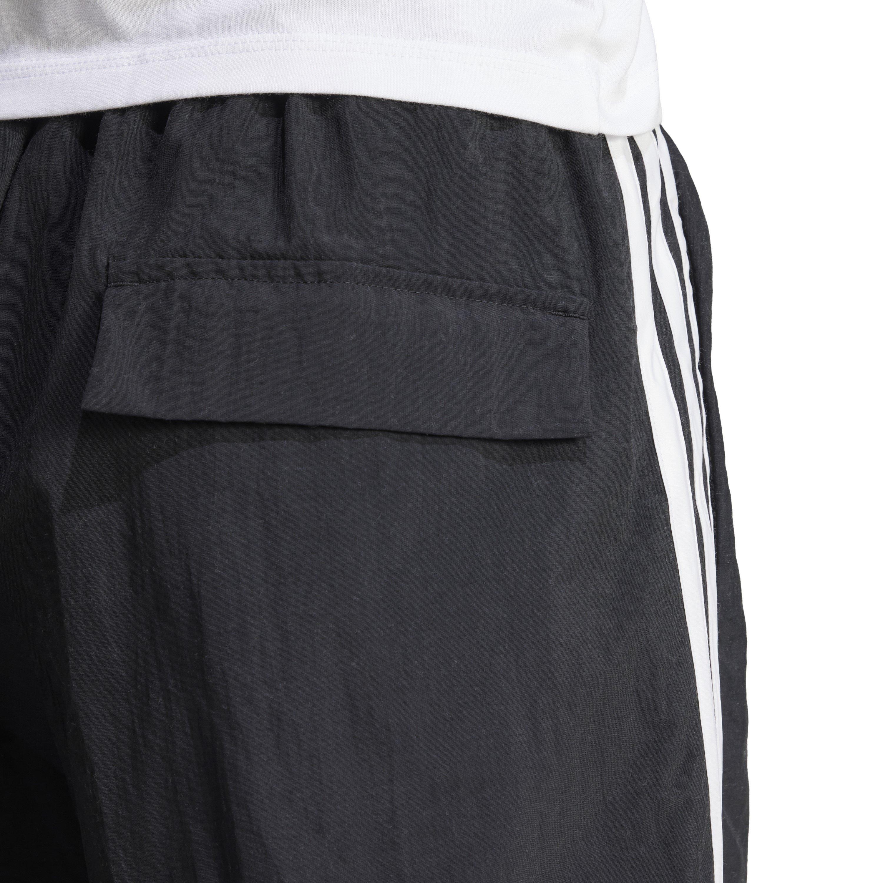 Black/White - adidas - Women's Woven Tracksuit Shorts - 5