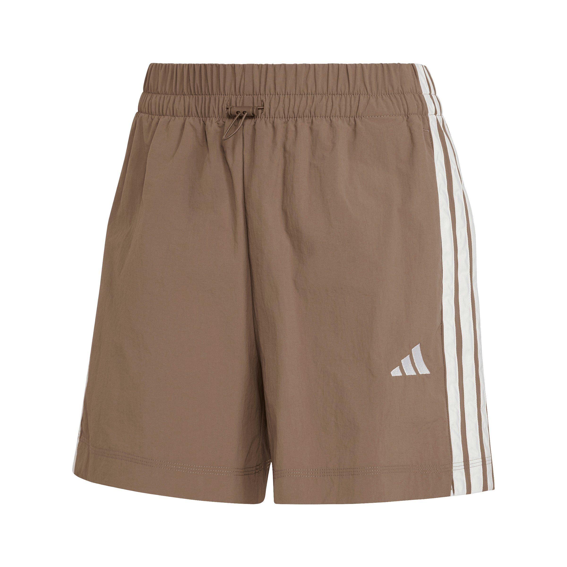 Adidas Women's Woven Tracksuit Shorts - Earth Strata - L (16-18)
