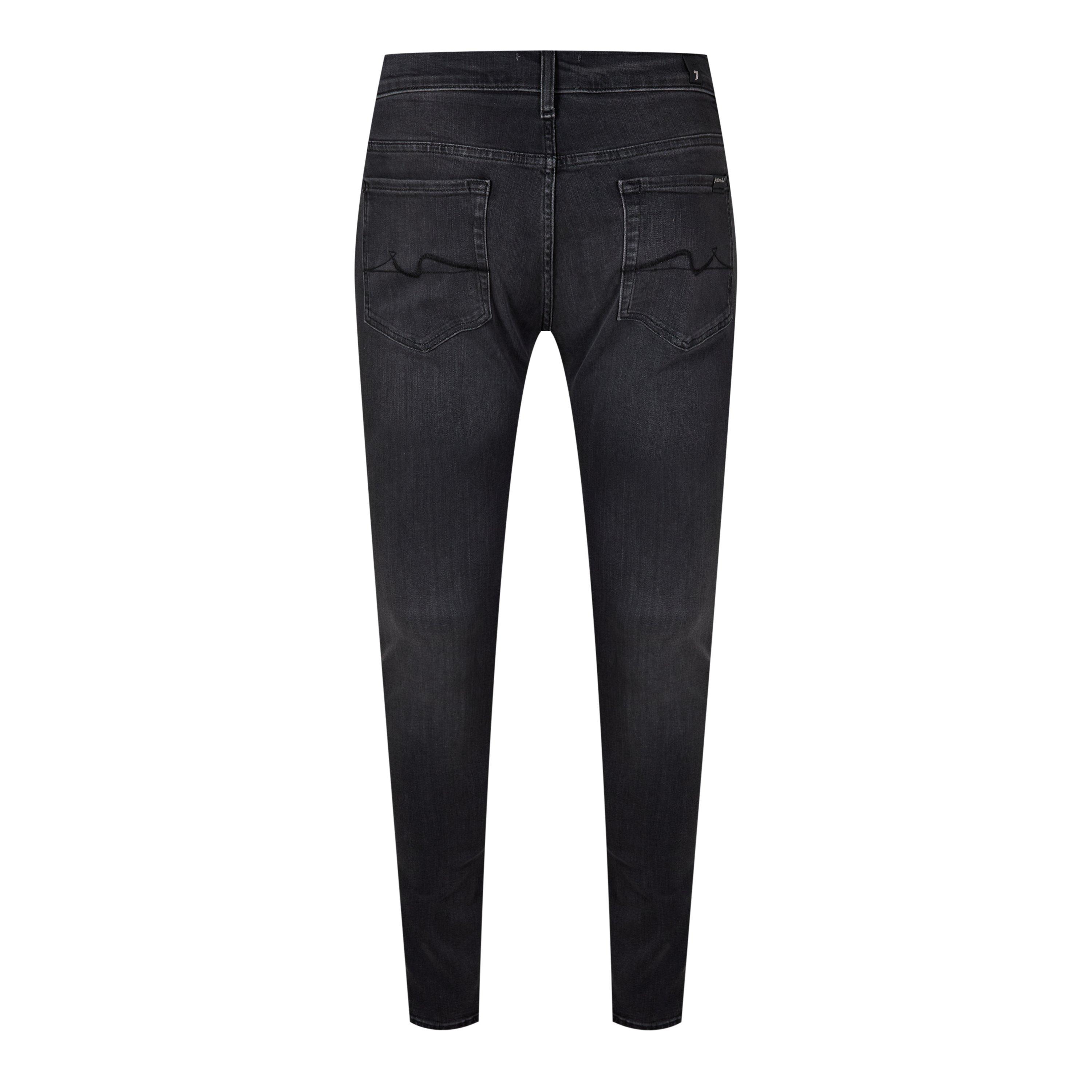Washed Black - 7 For All Mankind - Men's Paxtyn Tapered Jeans - 2