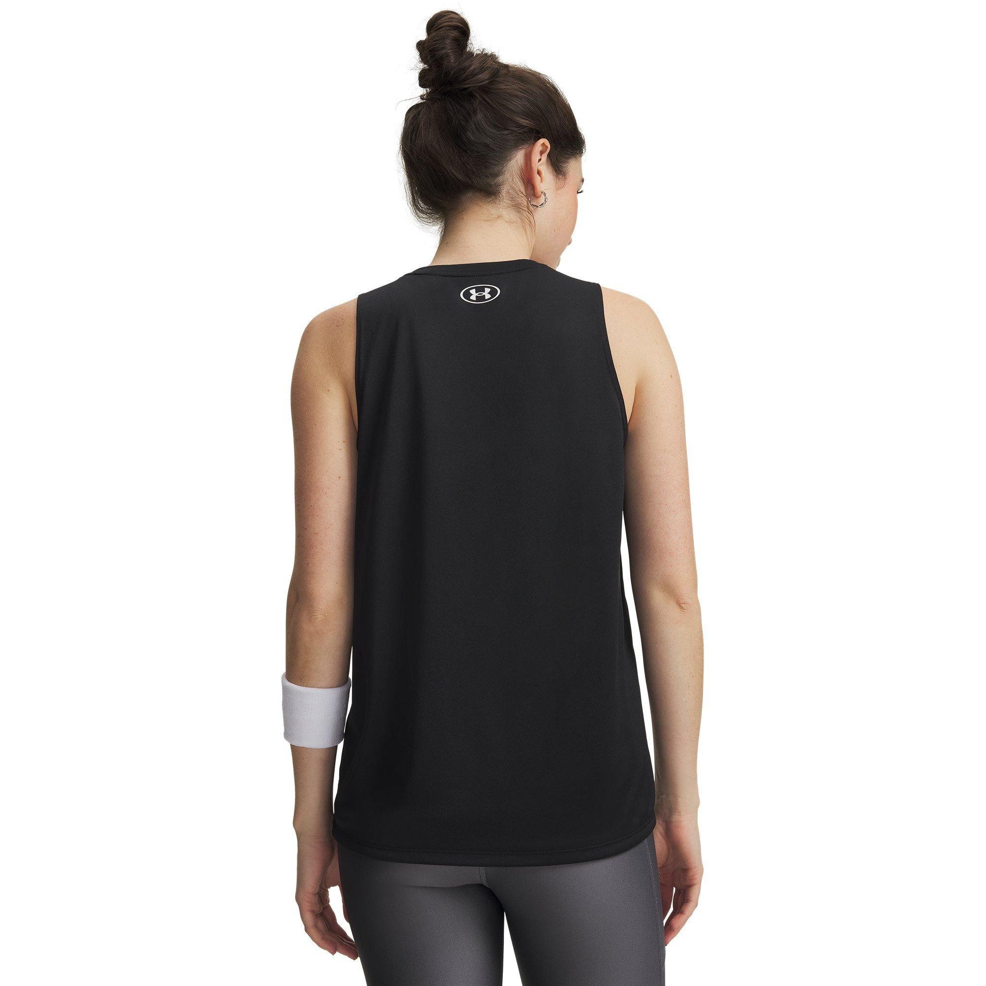 Black/White - Under Armour - Armour Tech Tank Solid Vest Womens - 4