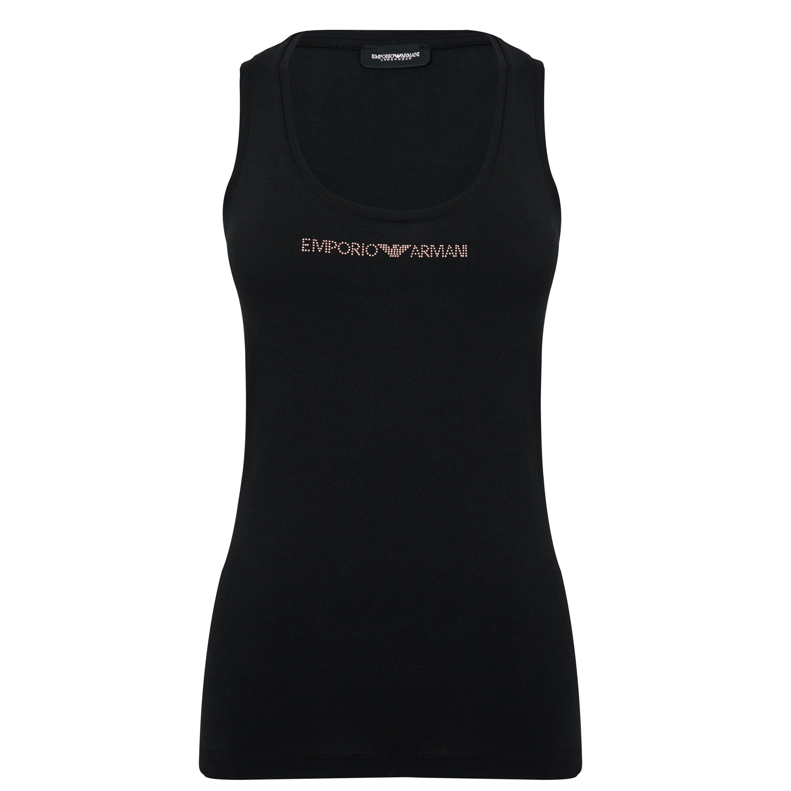Sort 00020 - Emporio Armani - Stud Logo Tank Top - 6