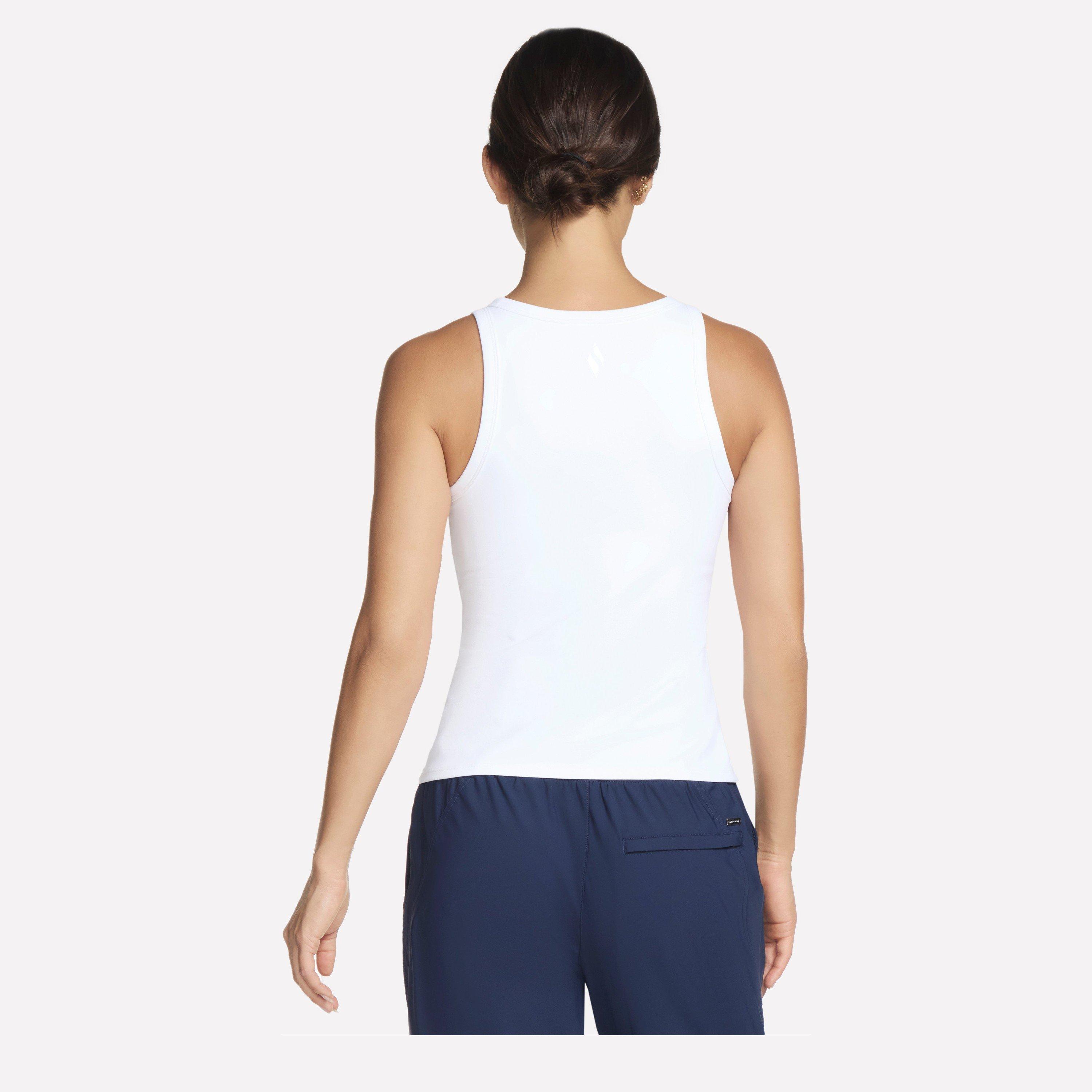 White - Skechers - Gowalk Shelf Bra Tank Vest Womens - 2