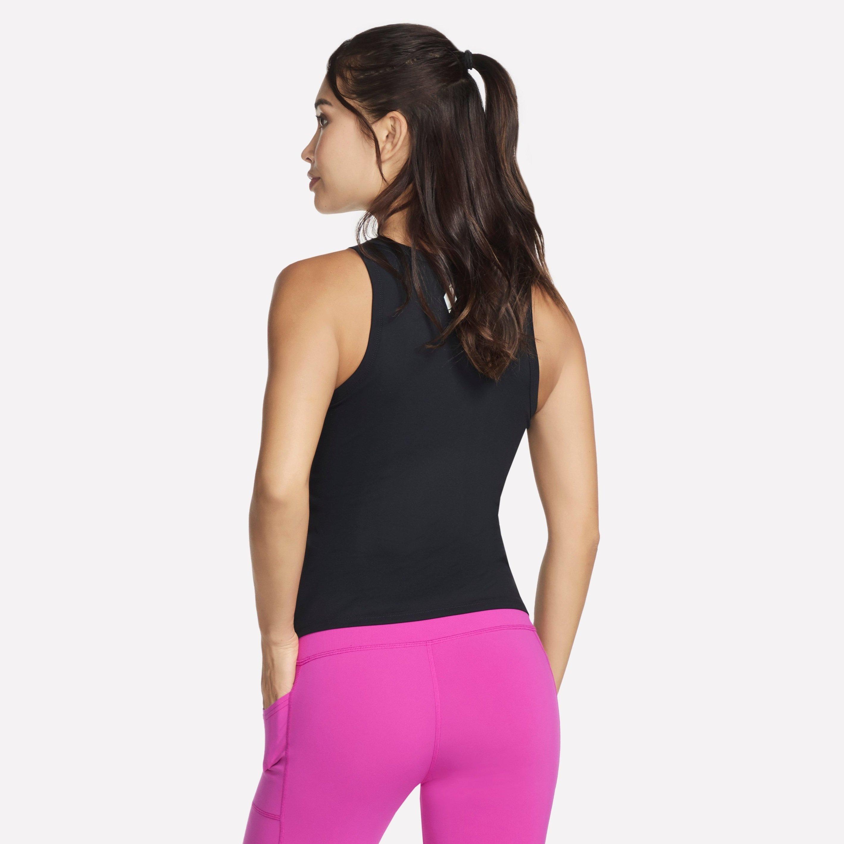 Zwart - Skechers - Gowalk Shelf Bra Tank Vest Womens - 2