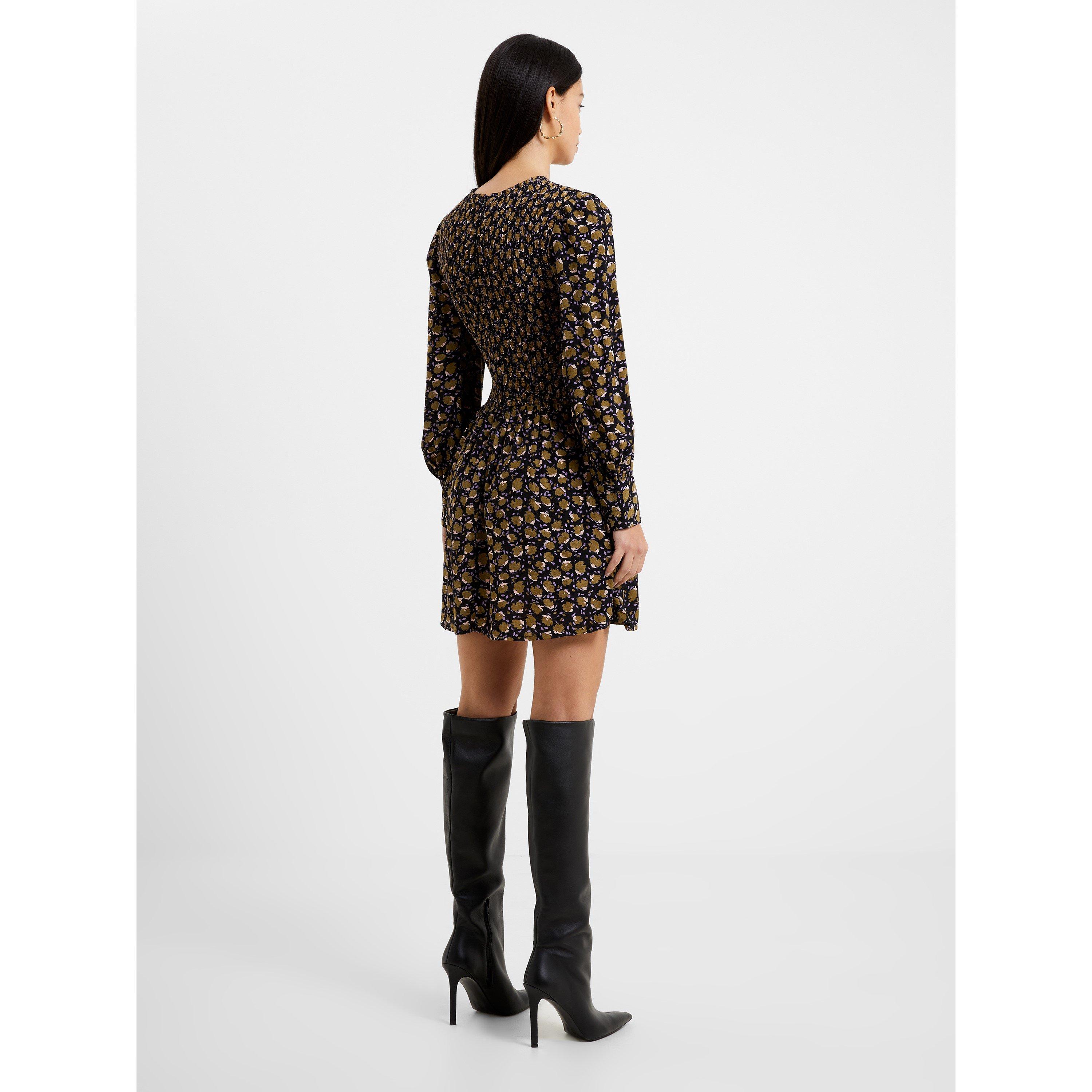 90-Black Multi - French Connection - Women's Ingrid Mini Dress - 2