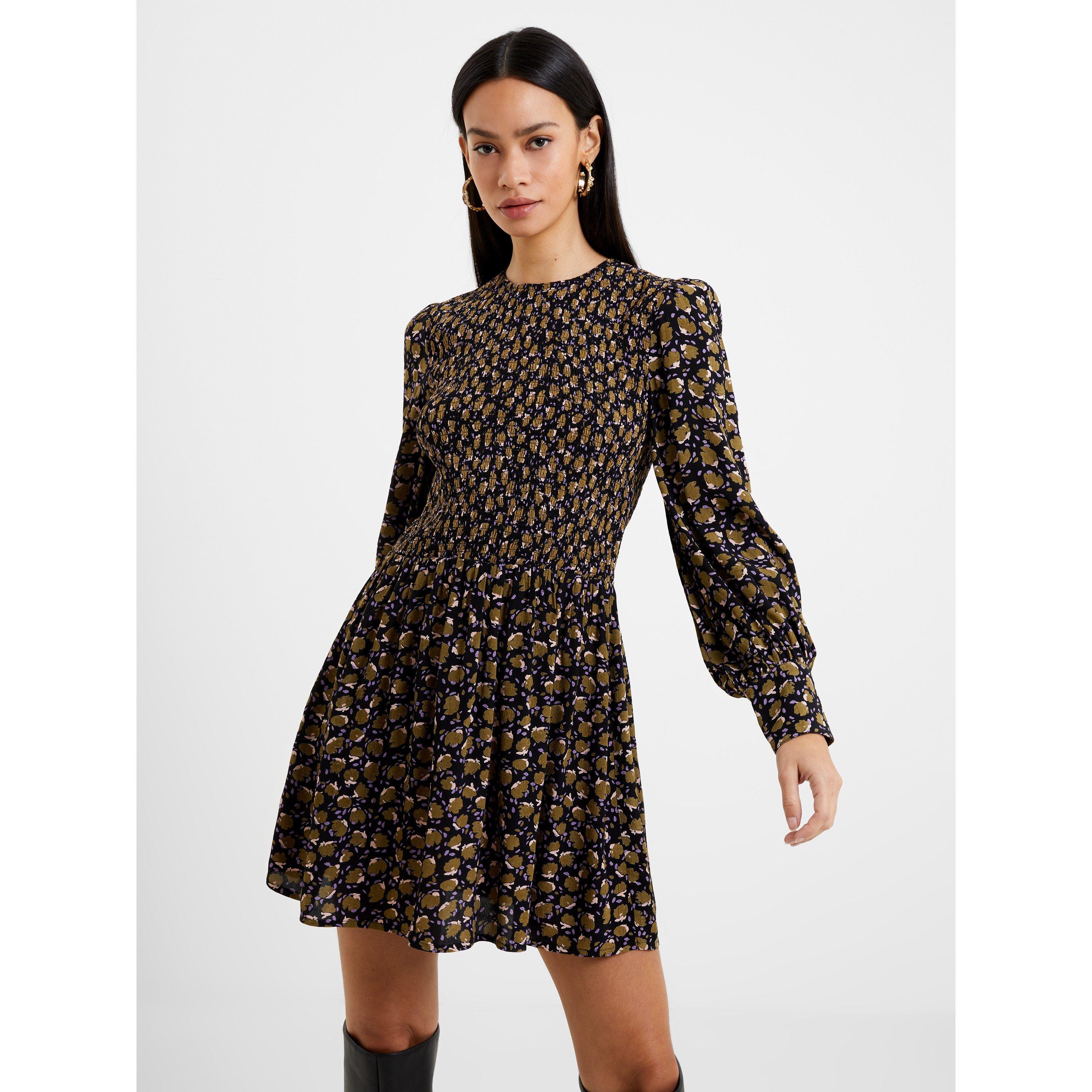 90-Black Multi - French Connection - Women's Ingrid Mini Dress - 3