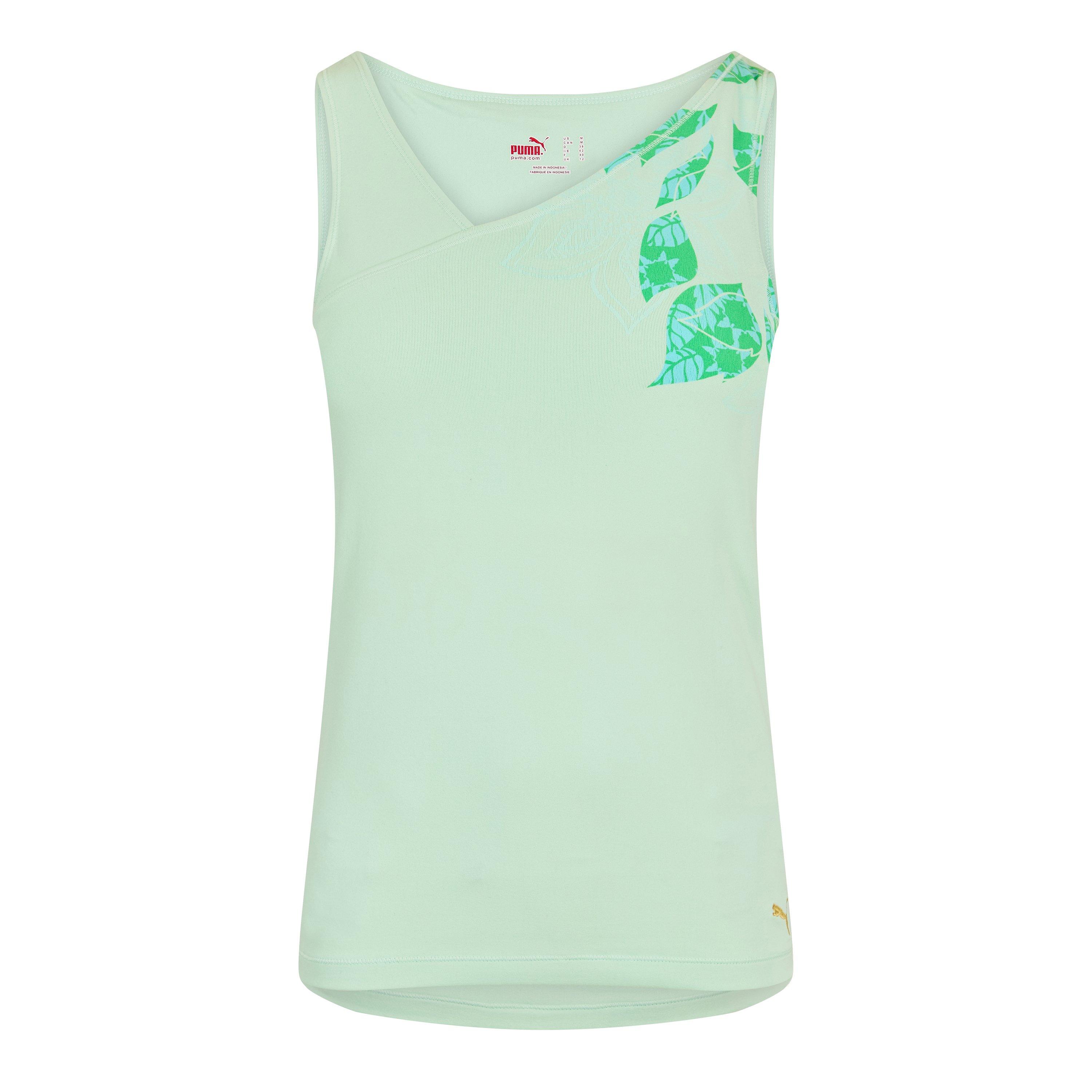 Green - Puma - Vest Shala Graphic Top Womens - 1