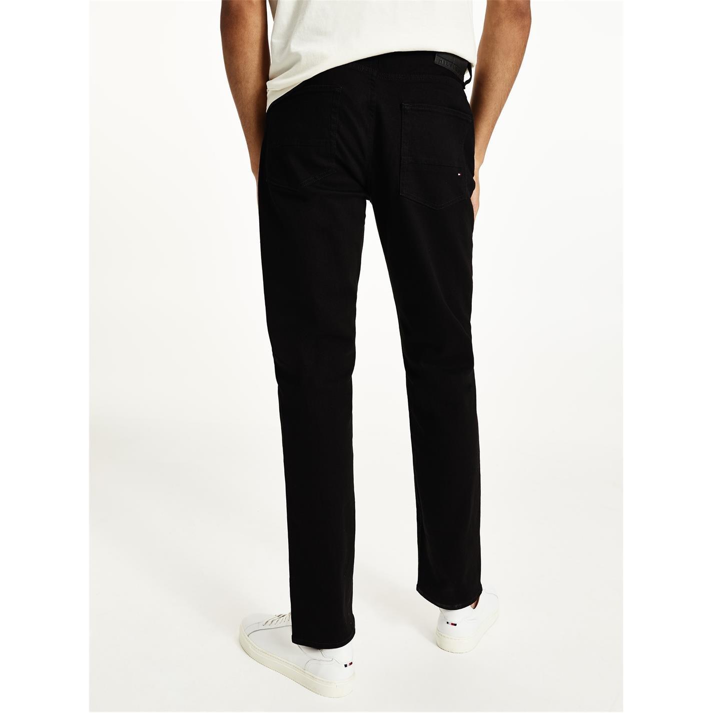Black 1B8 - Tommy Hilfiger - Tommy Hilfiger Straight Denton Jeans - 2