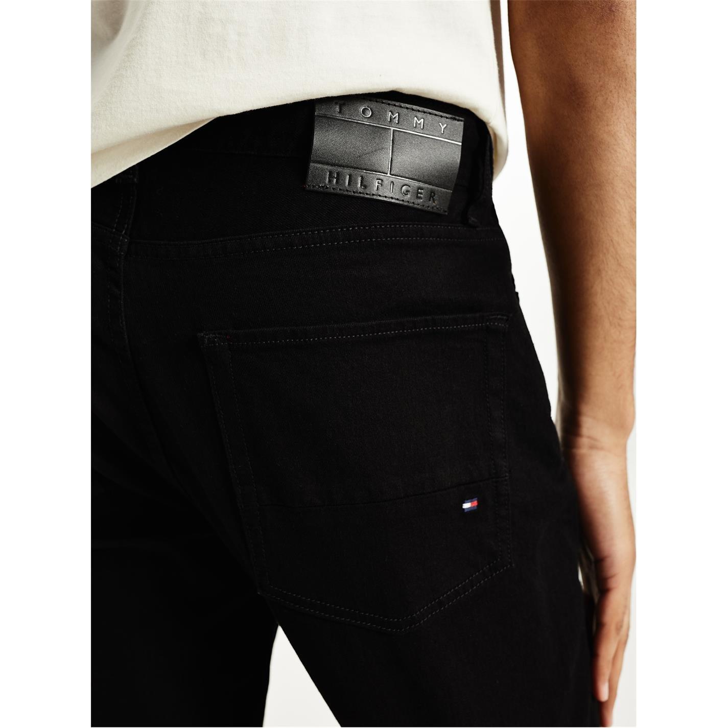 Black 1B8 - Tommy Hilfiger - Tommy Hilfiger Straight Denton Jeans - 3