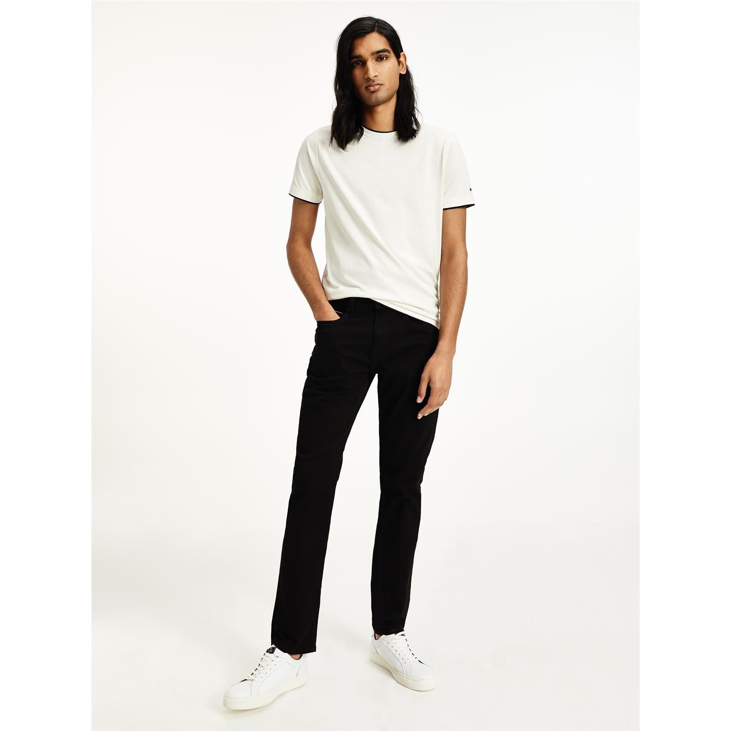Black 1B8 - Tommy Hilfiger - Tommy Hilfiger Straight Denton Jeans - 4