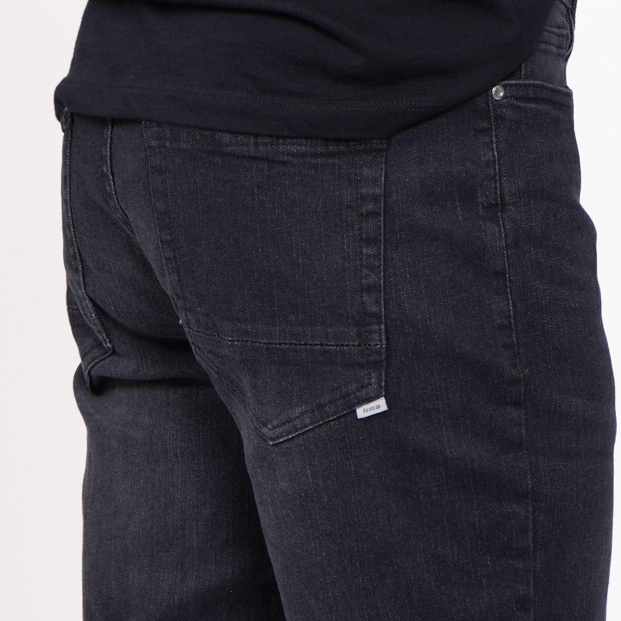 Crna - Firetrap - Firetrap Slim Jeans Mens - 4