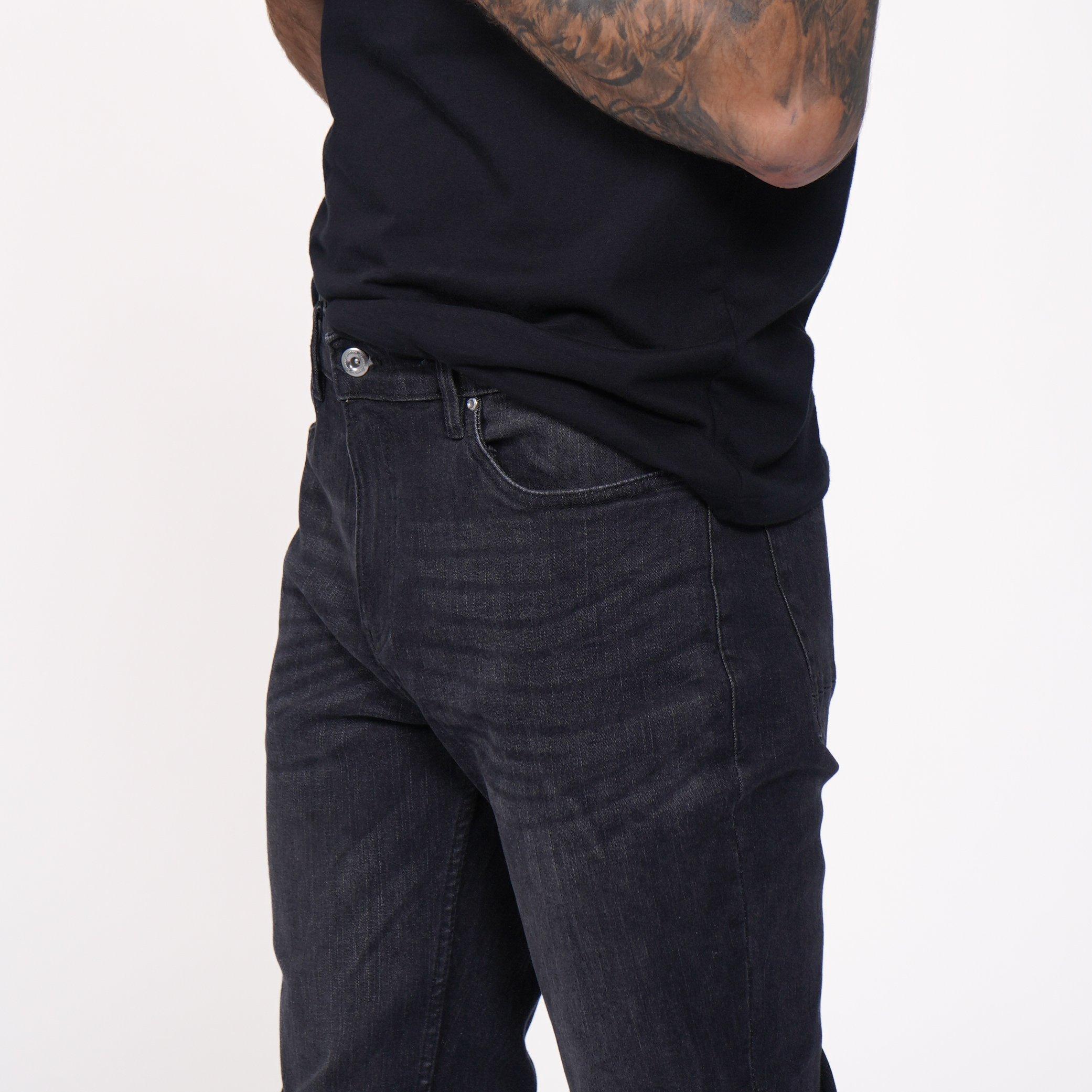 Crna - Firetrap - Firetrap Slim Jeans Mens - 5