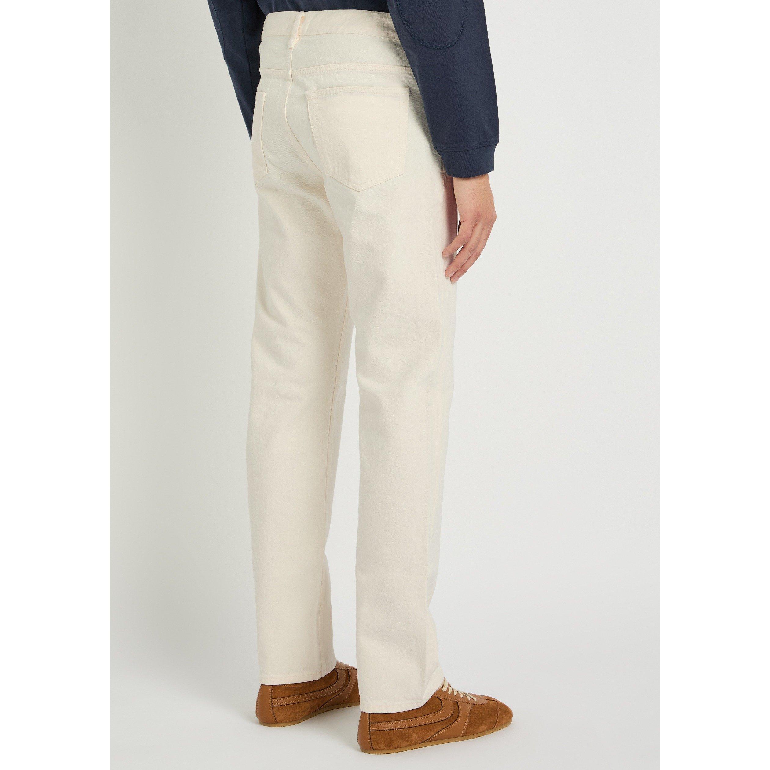 ECRU - Frame - Men's Cotton Mid-Rise Straight Leg Jeans - 3
