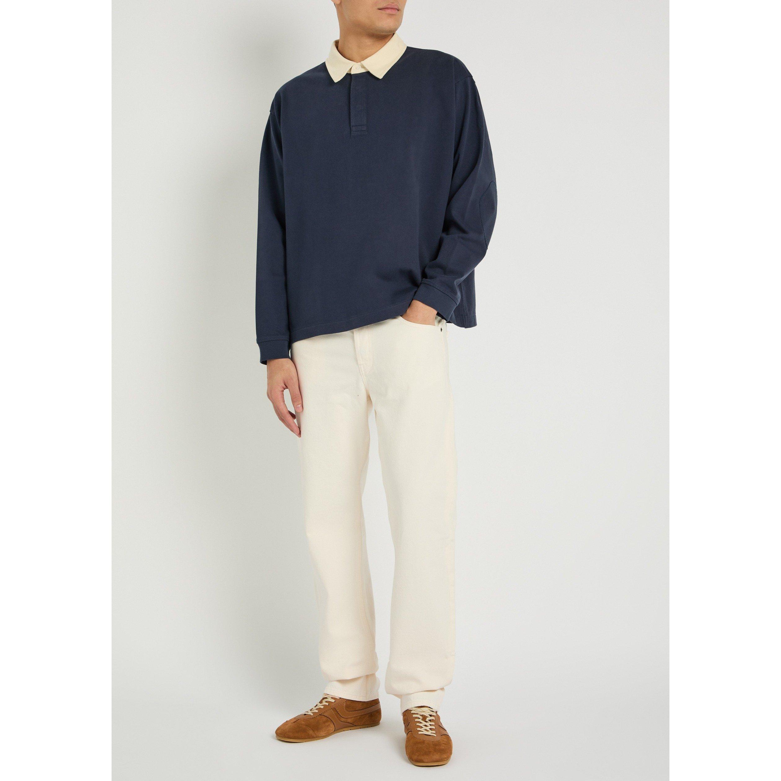 ECRU - Frame - Men's Cotton Mid-Rise Straight Leg Jeans - 5