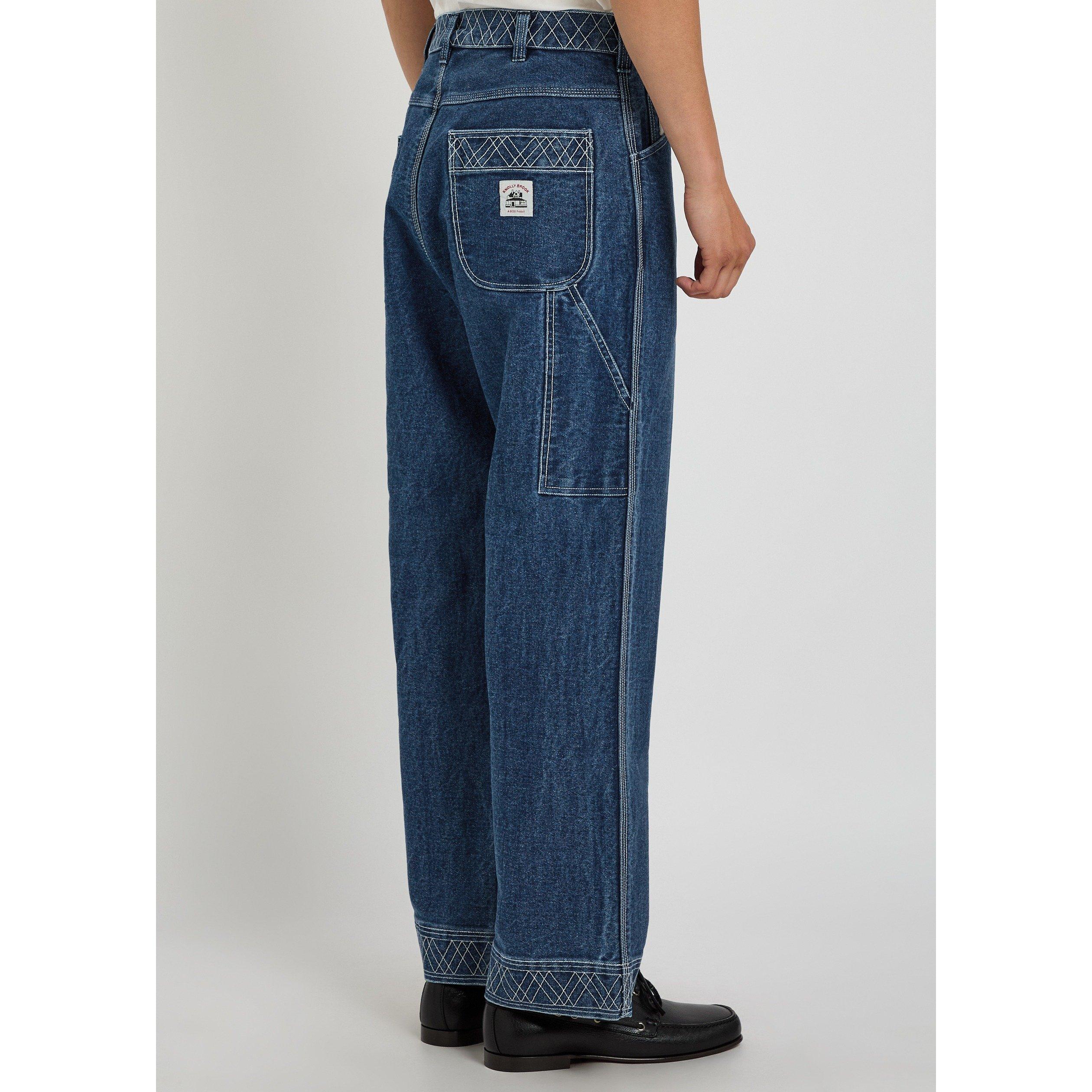 INDIGO - Bode - BODE DENIM EMBROIDERED KNOLLY - 3