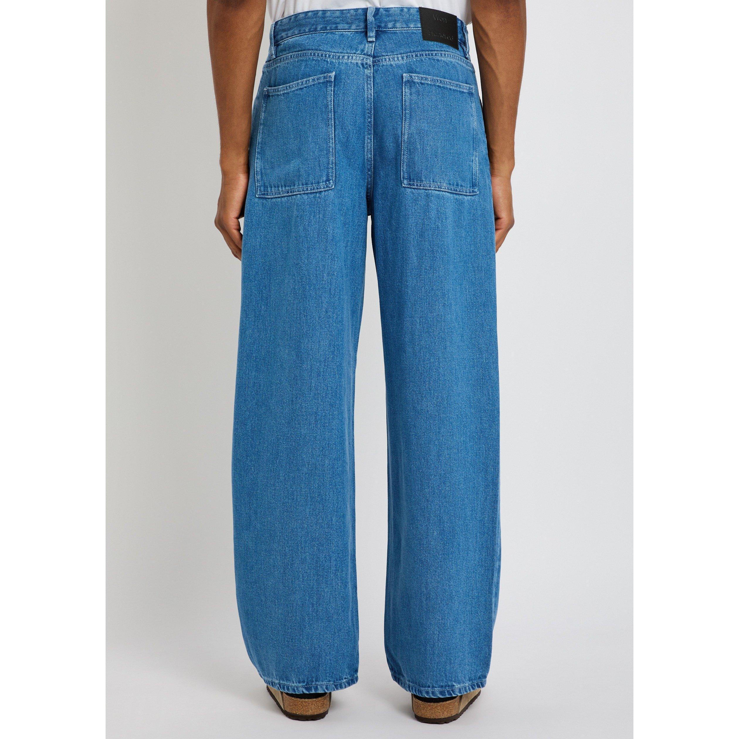 BLUE - Won Hundred - Men's Camden Lyocell Mid-Rise Straight Leg Jeans - 3