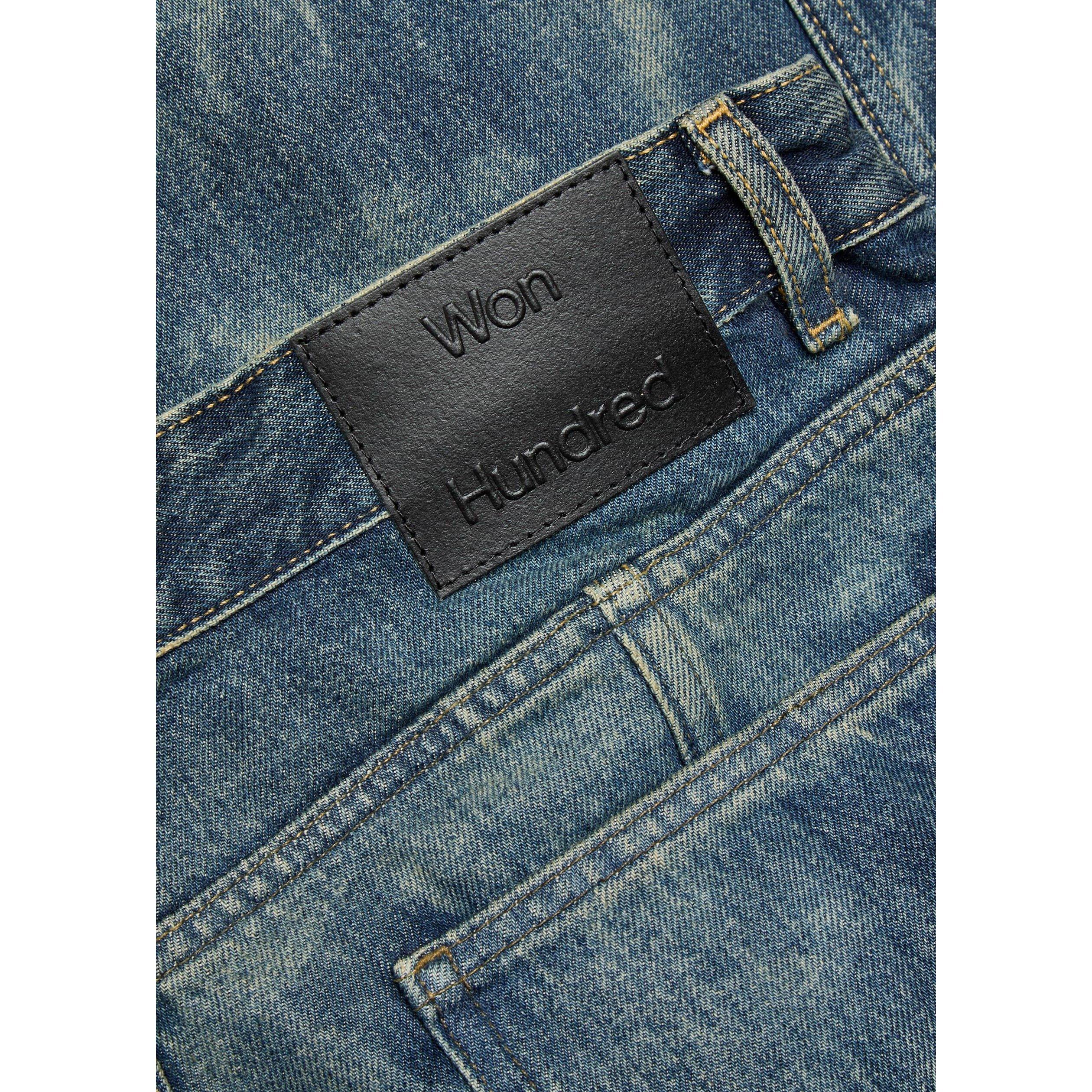DARK BLUE - Won Hundred - Men's Cale Cotton Straight-Leg Jeans - 4