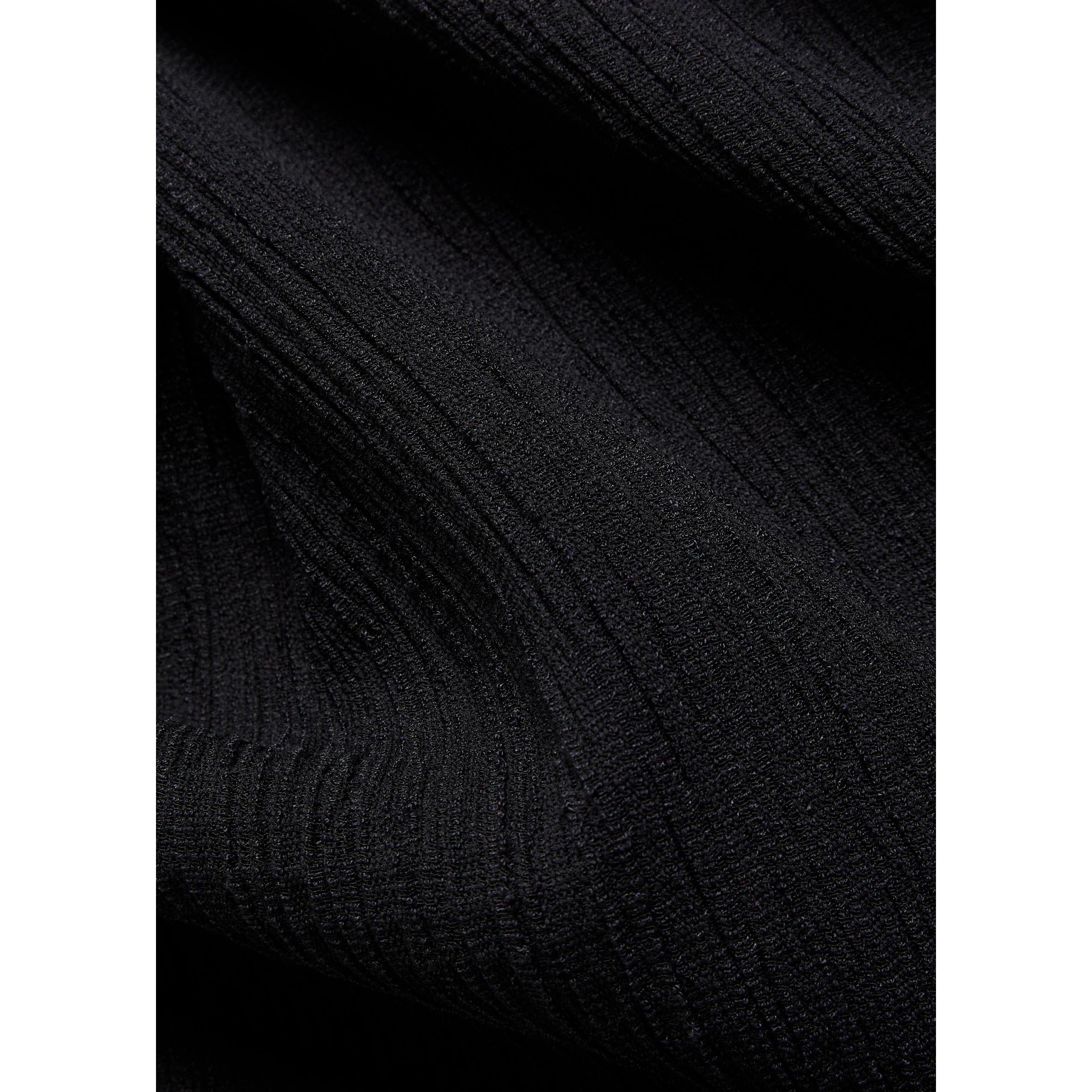 BLACK - Vince - Women's Shadow Grid Cowl Neck Slim-Fit Tank Top - 4
