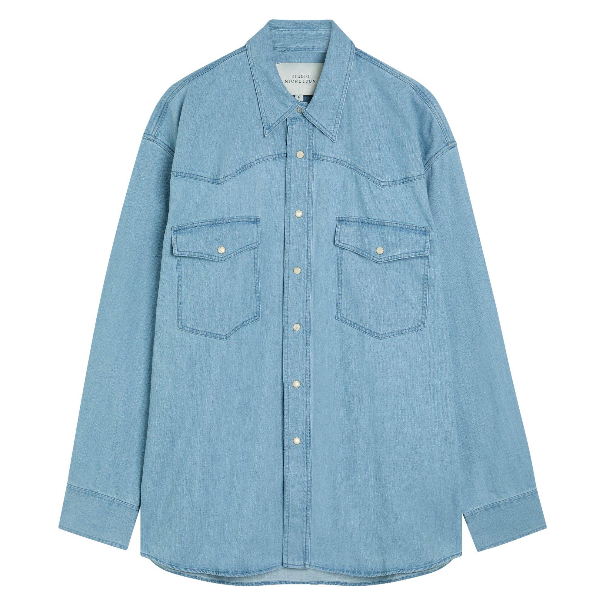 BLUE - Studio Nicholson - SN DENIM SHIRT
