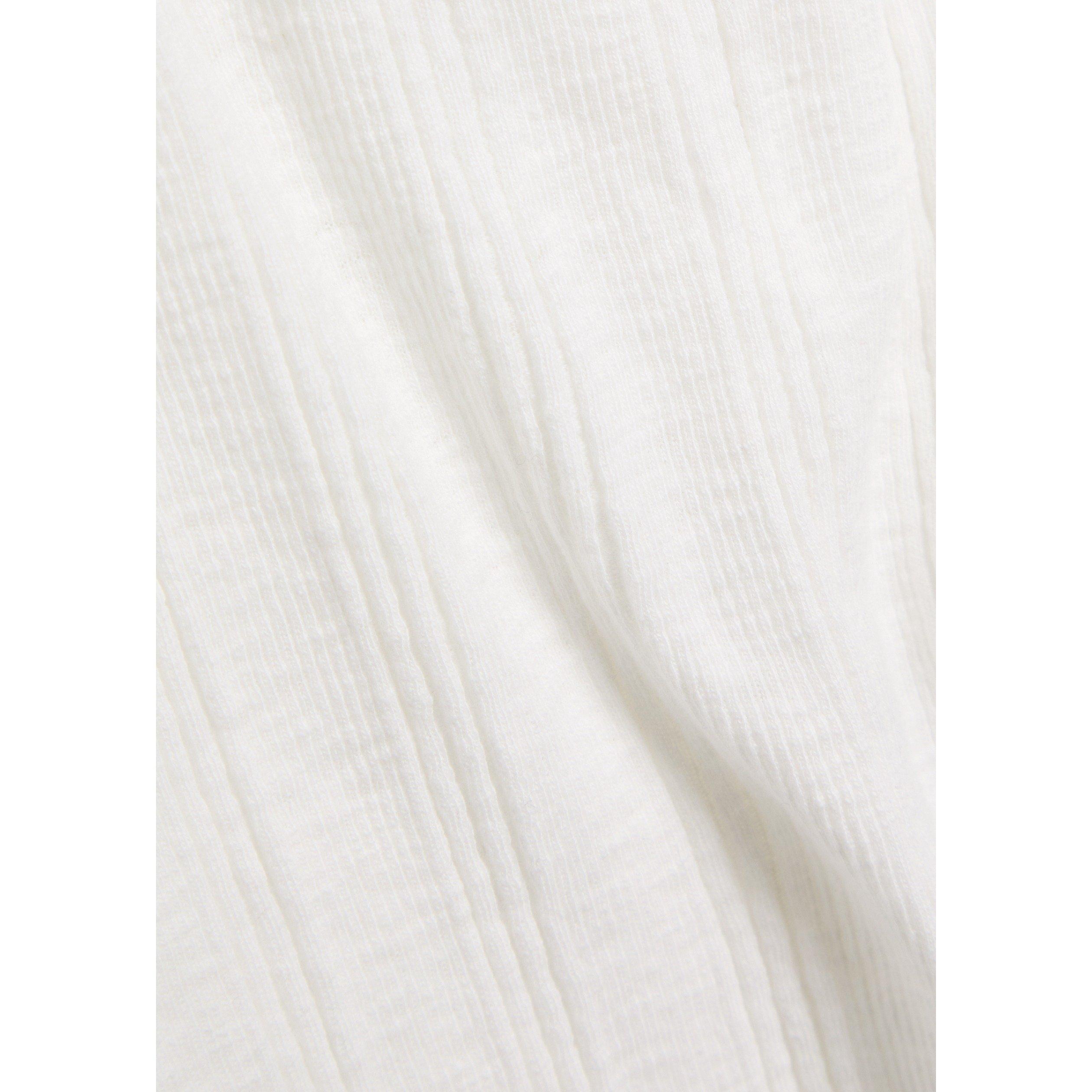 WHITE - MOTHER - Women's Variegated Rib Cotton Slim-Fit Tank Top - 4
