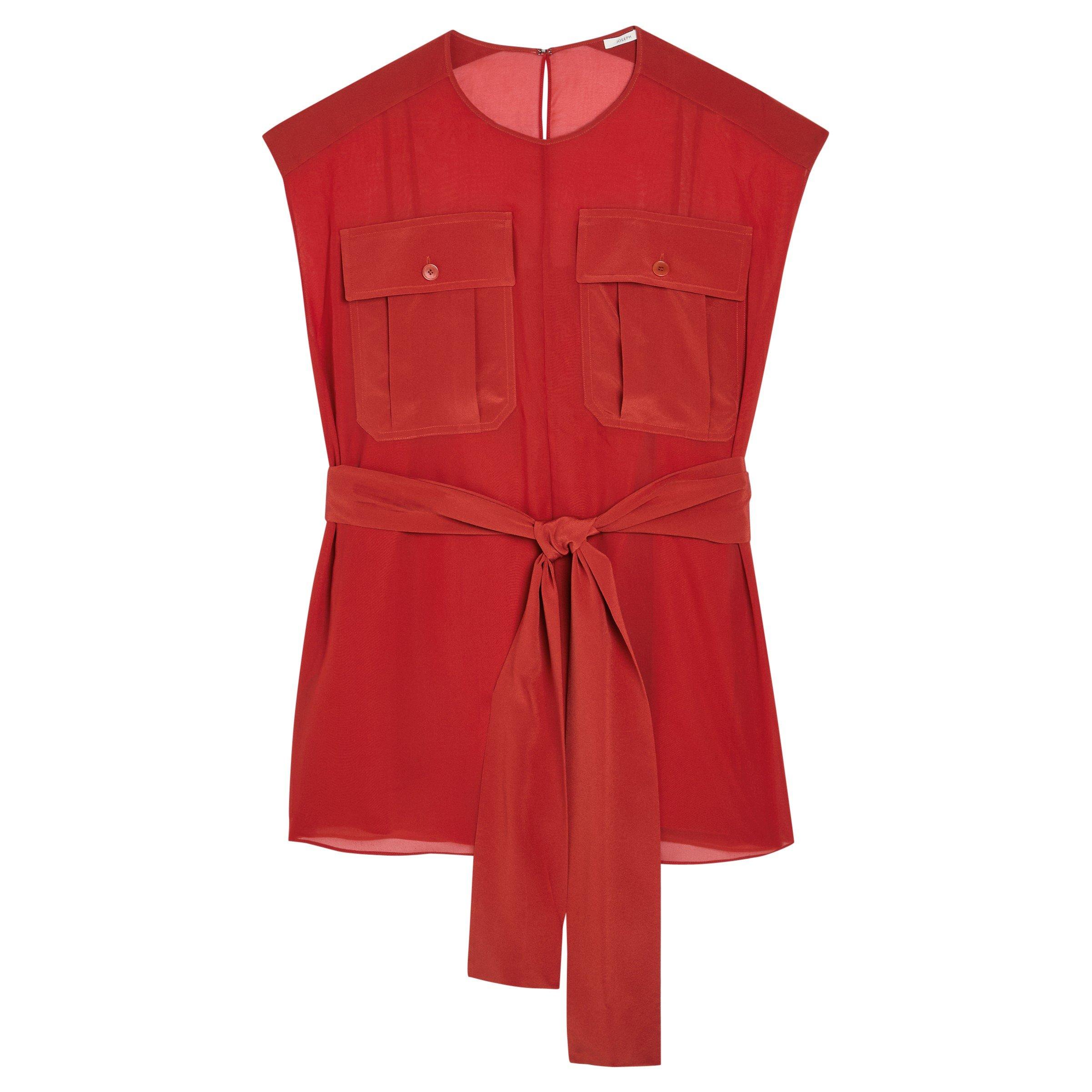 RED - Joseph - KNIZA-TANK-CREPE DE SOIE