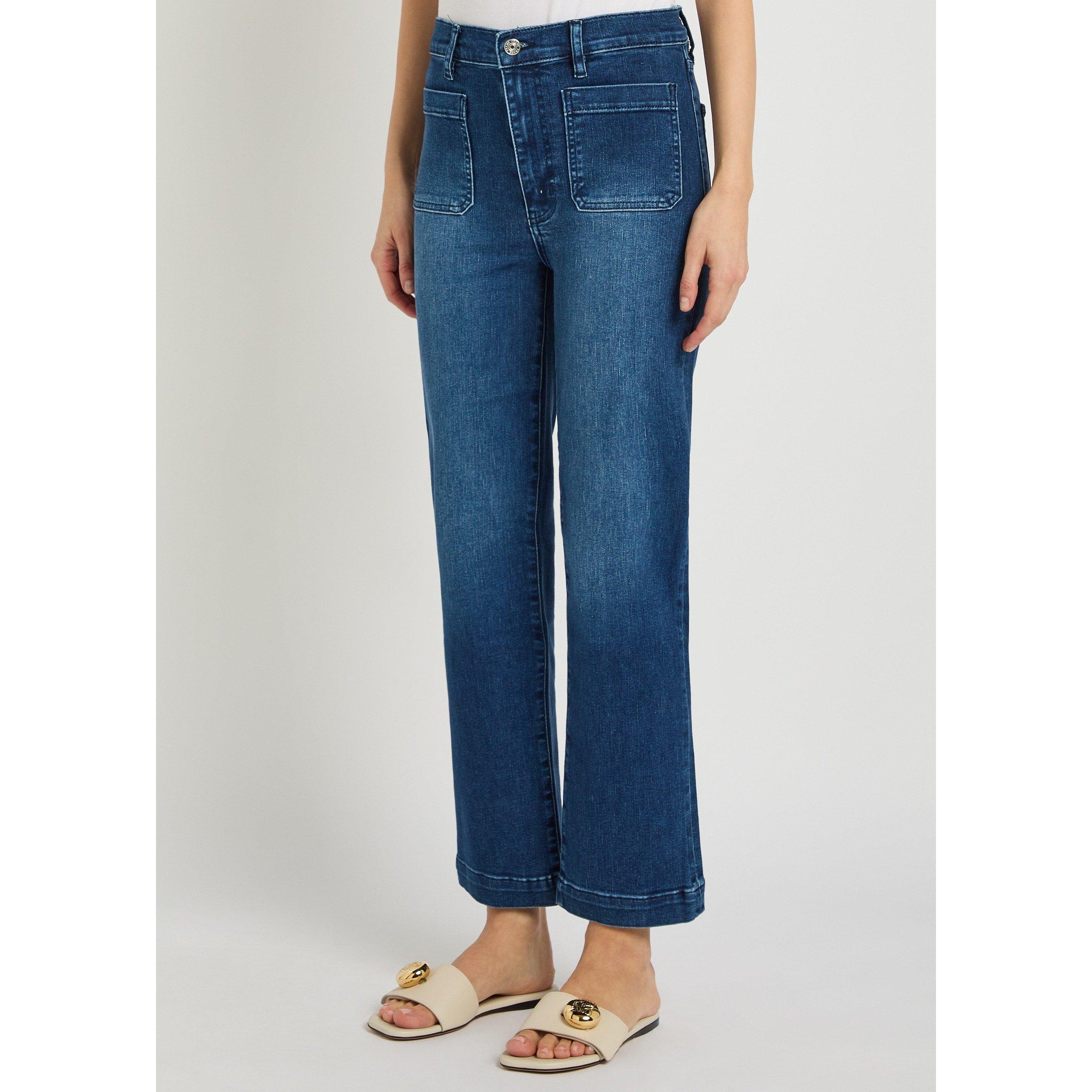 DARK BLUE - Frame Denim - LE SLEEK STRAIGHT PATCH POCKET - 2