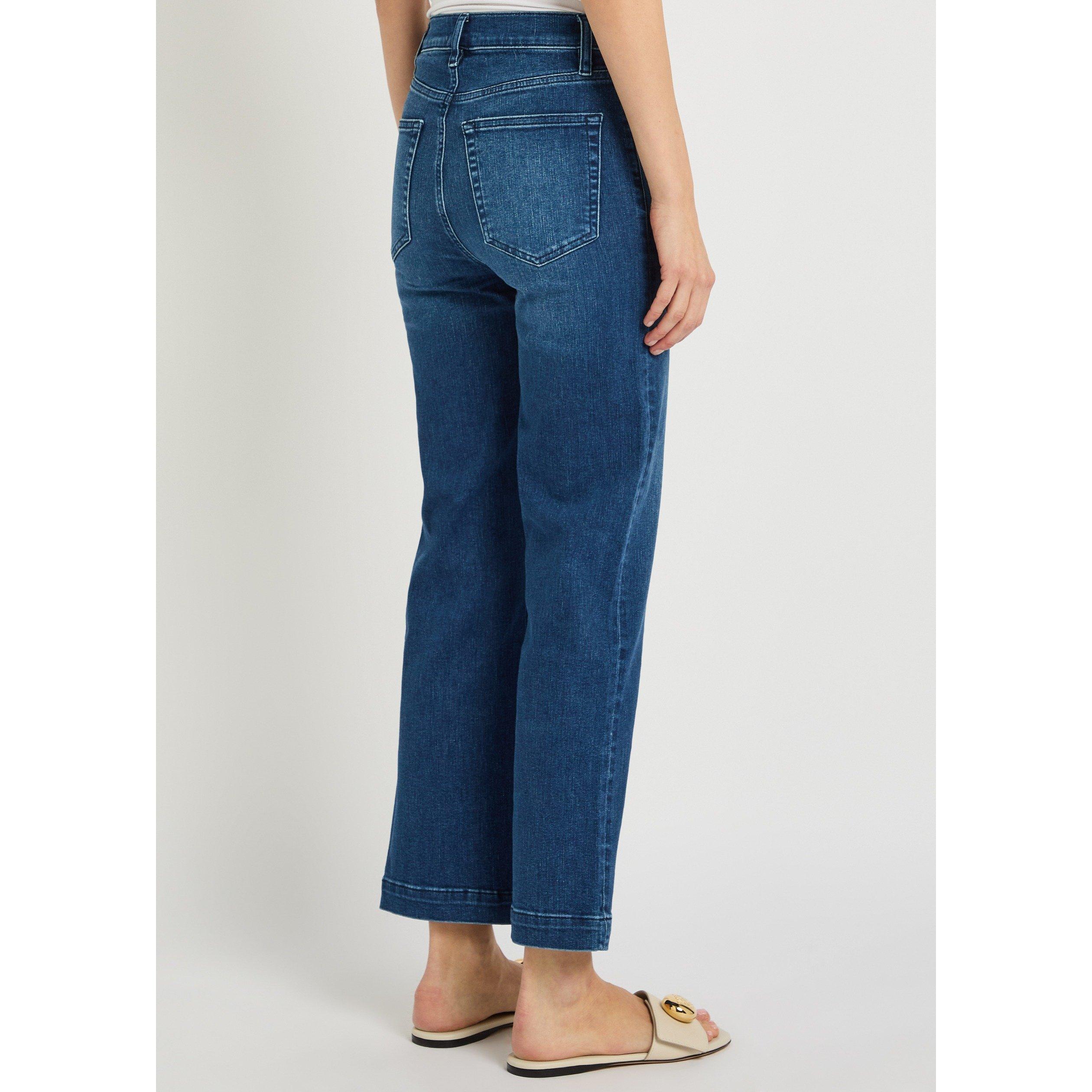 DARK BLUE - Frame Denim - LE SLEEK STRAIGHT PATCH POCKET - 3
