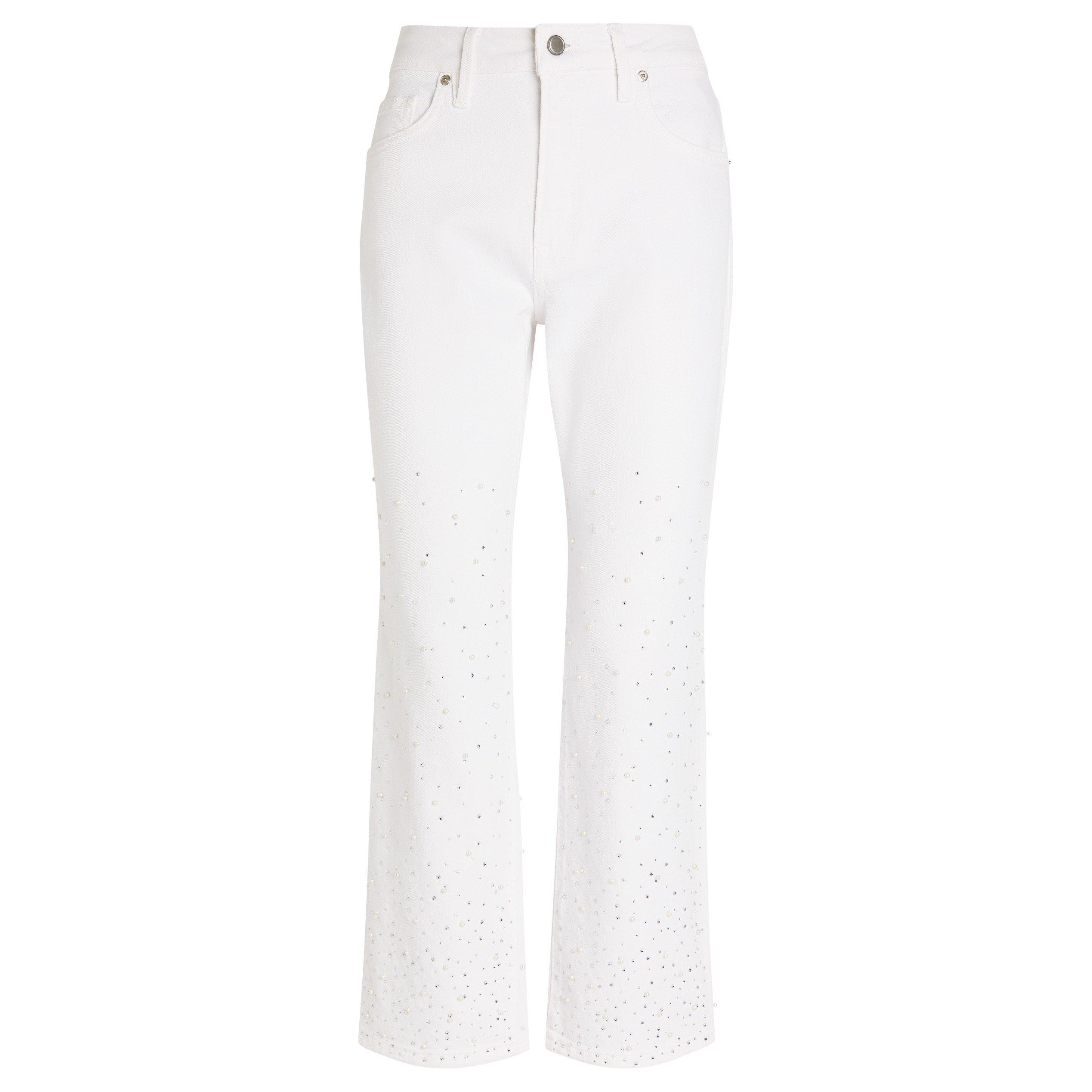 WHITE - Good American - GOOD ICON STRAIGHT ANKLE PEARL - 1